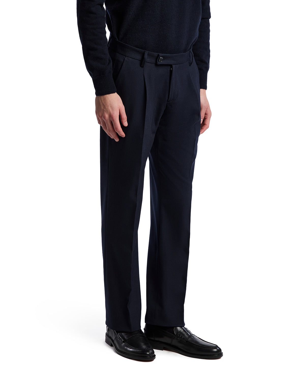 Aka flannel trousers in blue