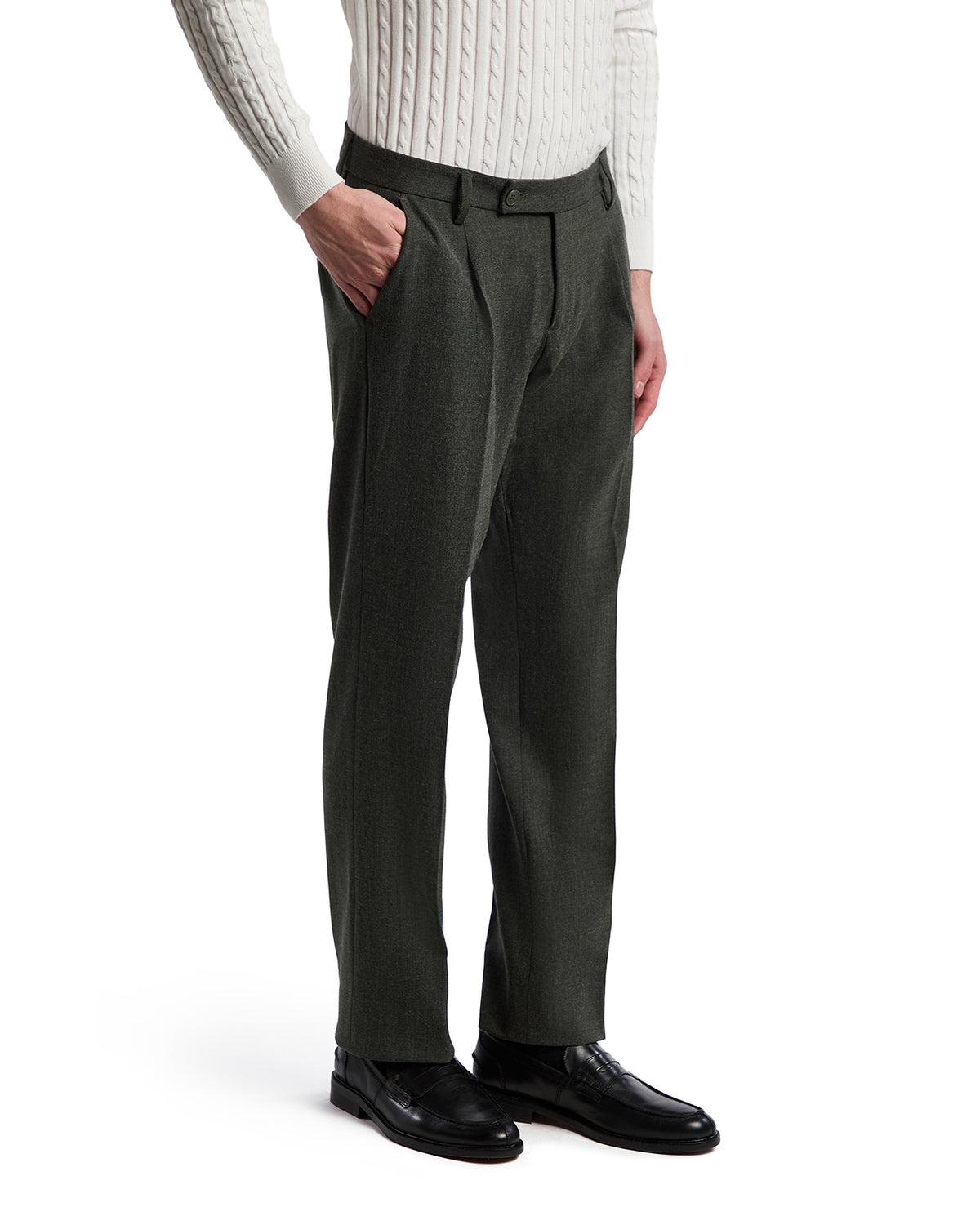 Green flannel Aka trousers