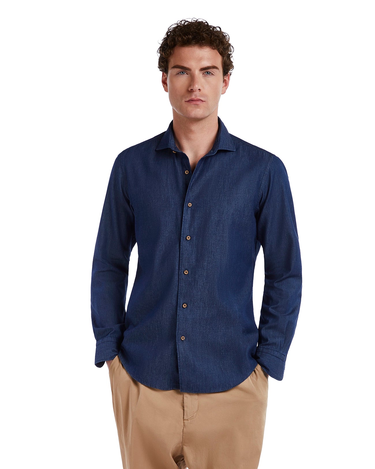Mark camicia jeans lavaggio zero