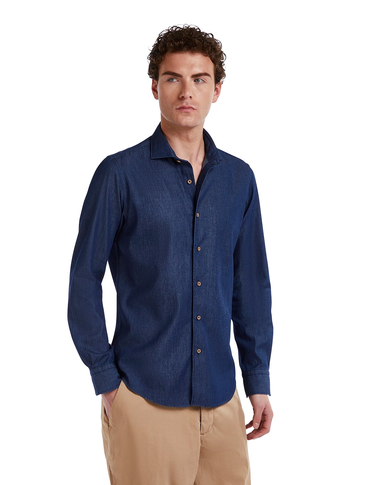 Mark camicia jeans lavaggio zero