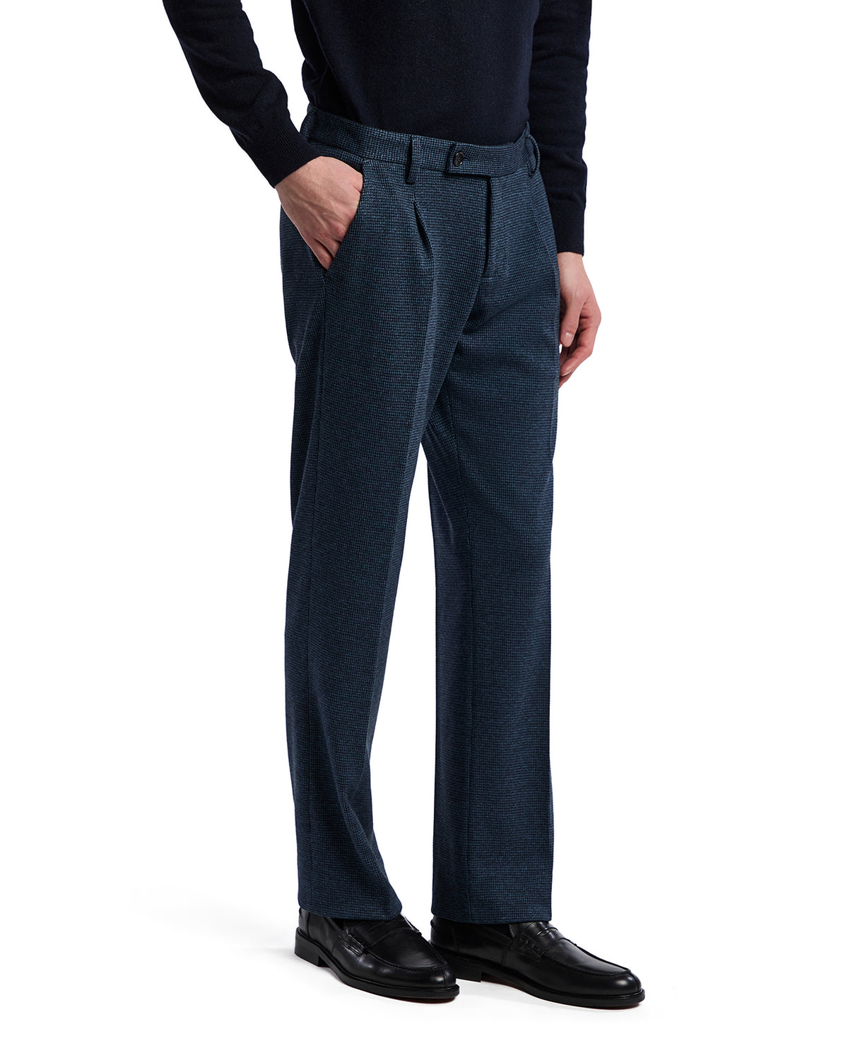 Campiglio blue houndstooth trousers