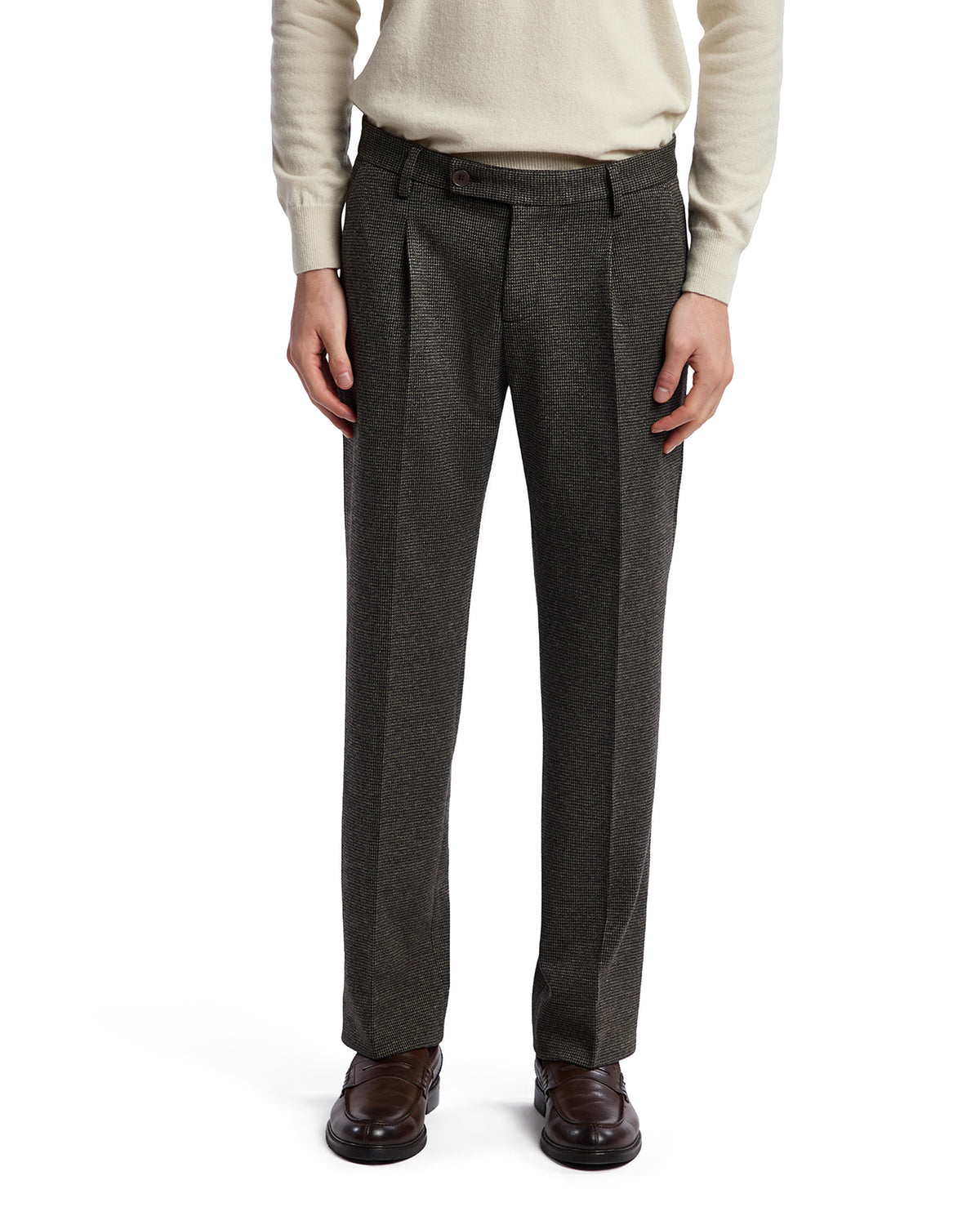 Campiglio dark houndstooth trousers