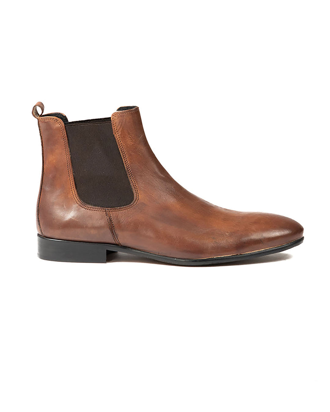 Dre - botines chelsea de cuero marrón