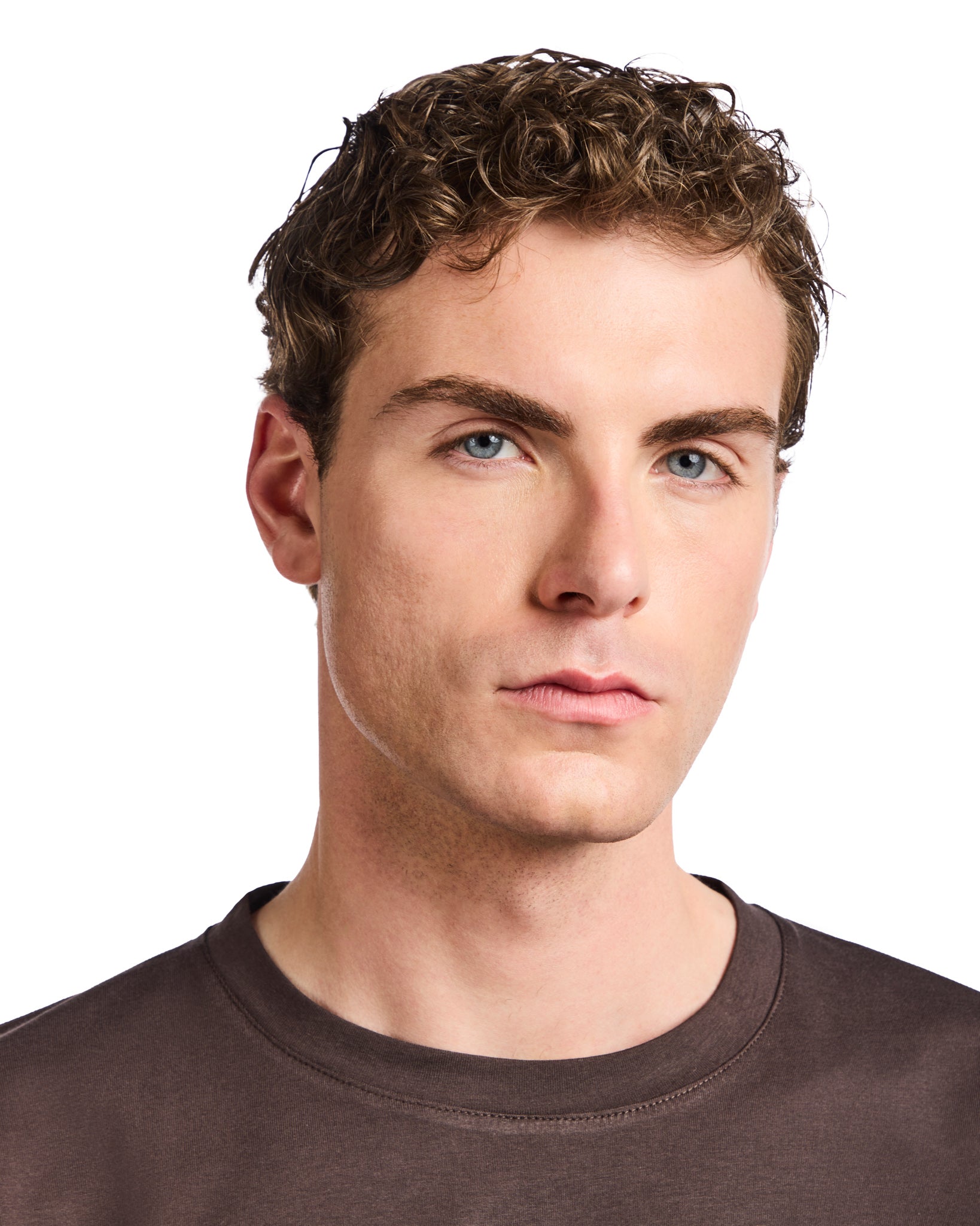 T-shirt Bergen en coton marron foncé