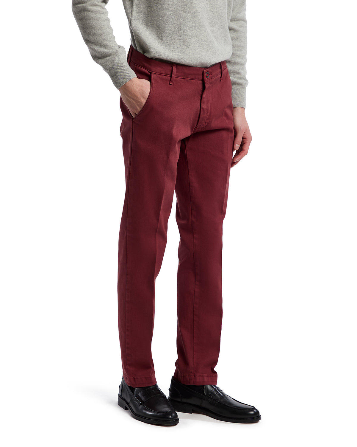 Jack patterned bordeaux trousers