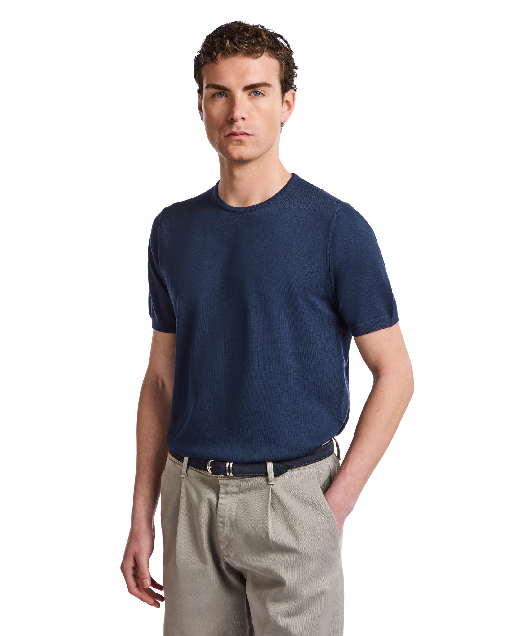 Jannik T-shirt in blue jersey