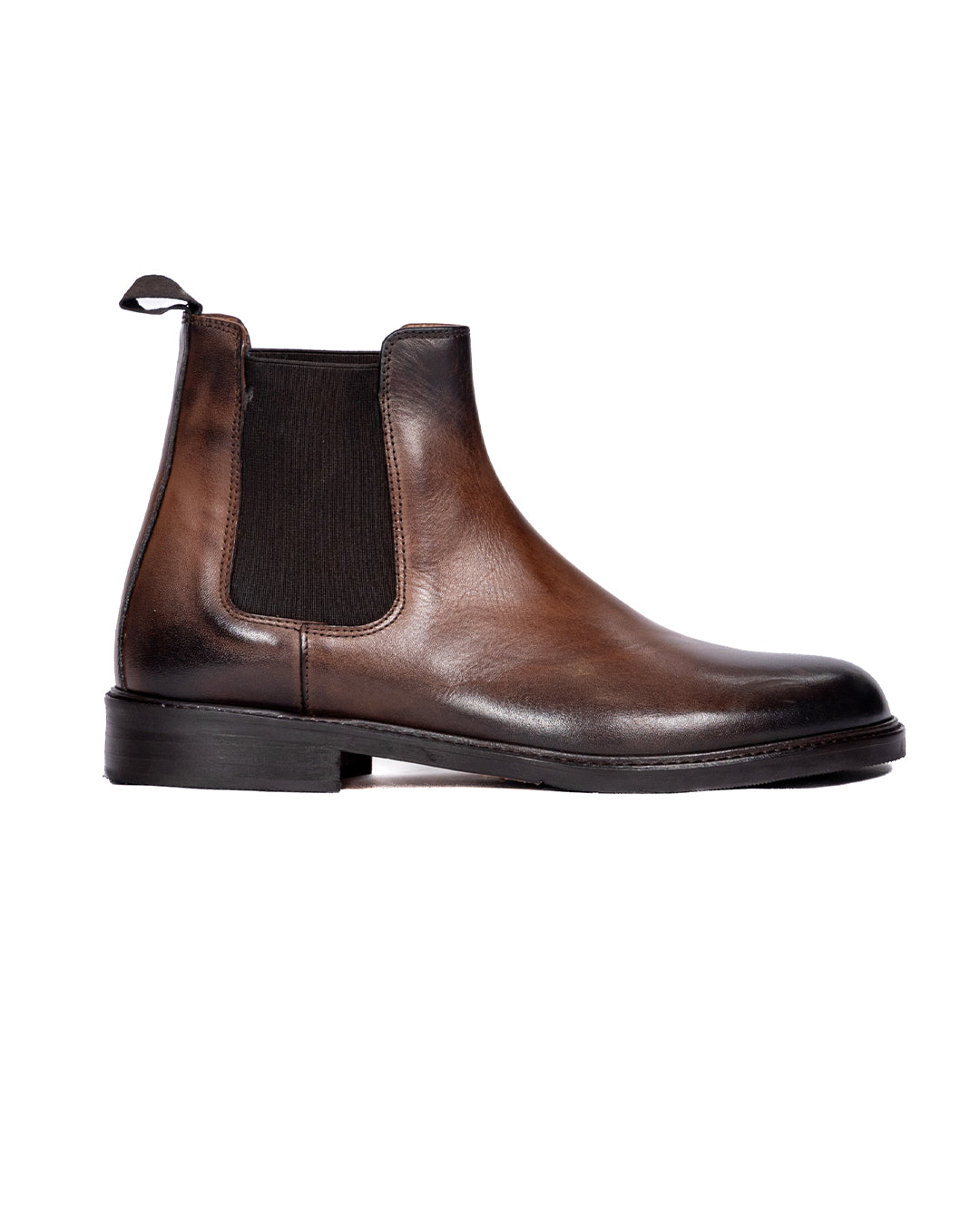 Jae - botte en cuir brossé marron