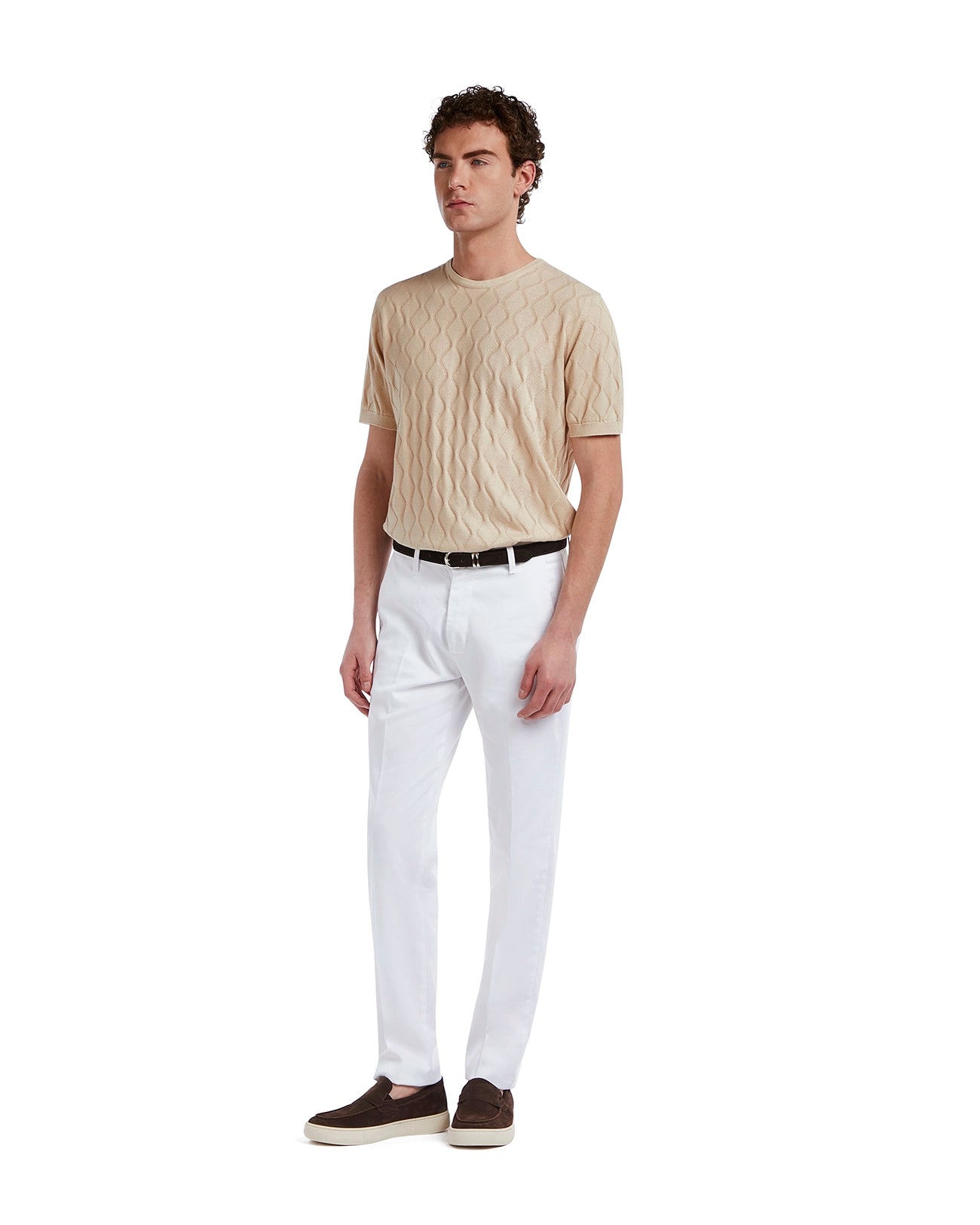 Bjorn Wave T-shirt in Sand Knit