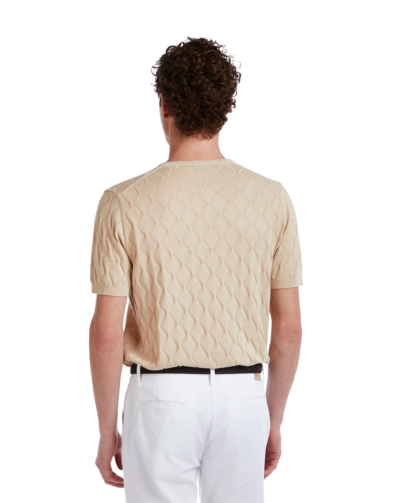 Bjorn Wave T-shirt in Sand Knit