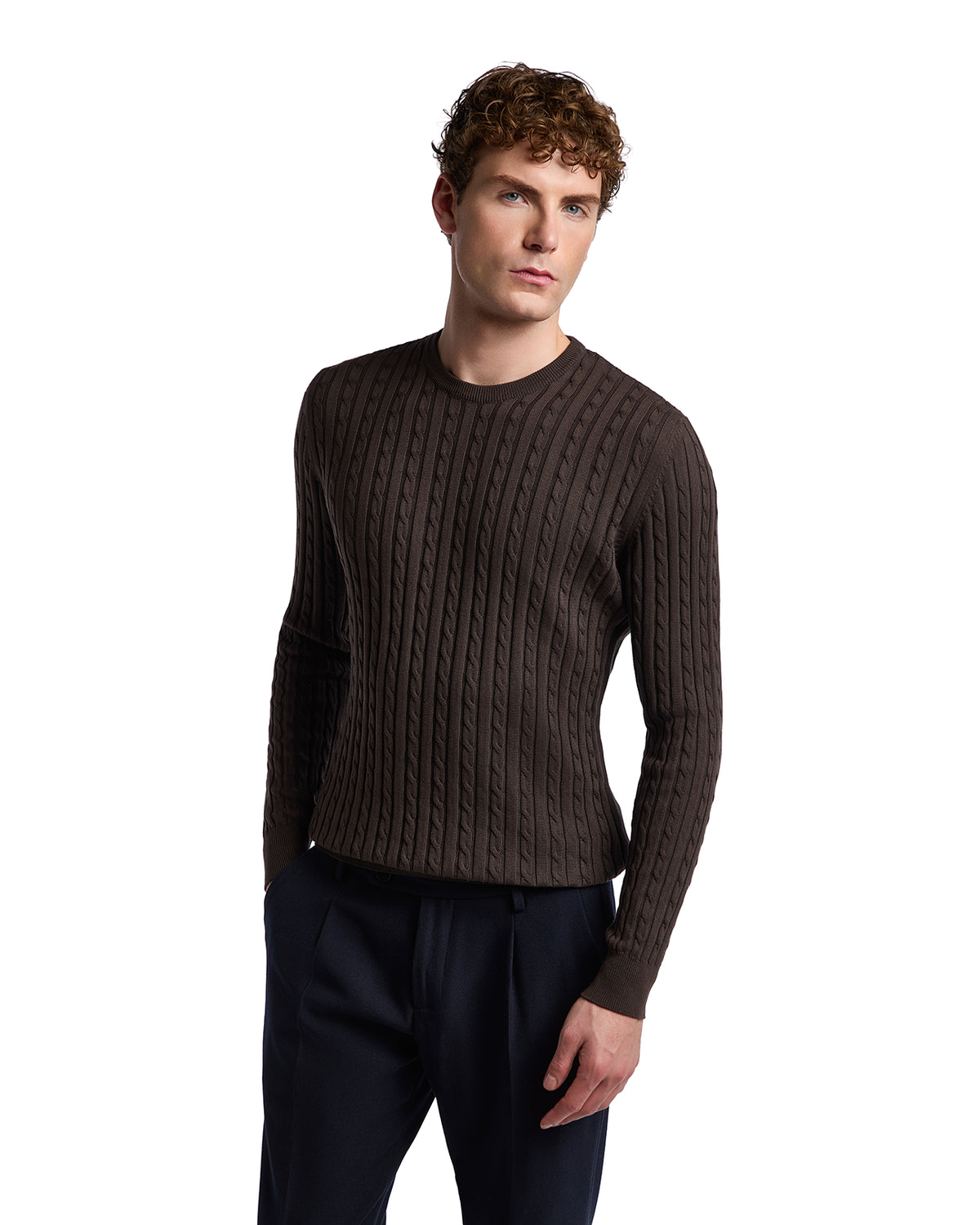 Maglione Fils in cotone moro