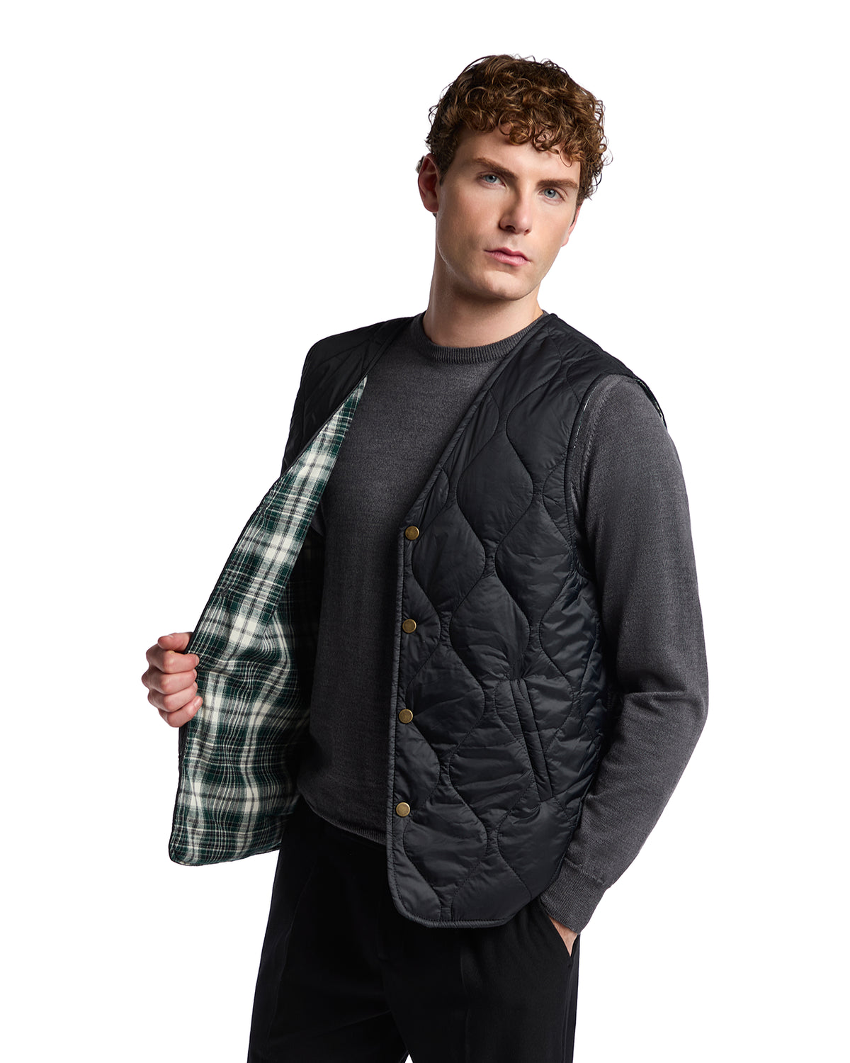 New Castle black vest