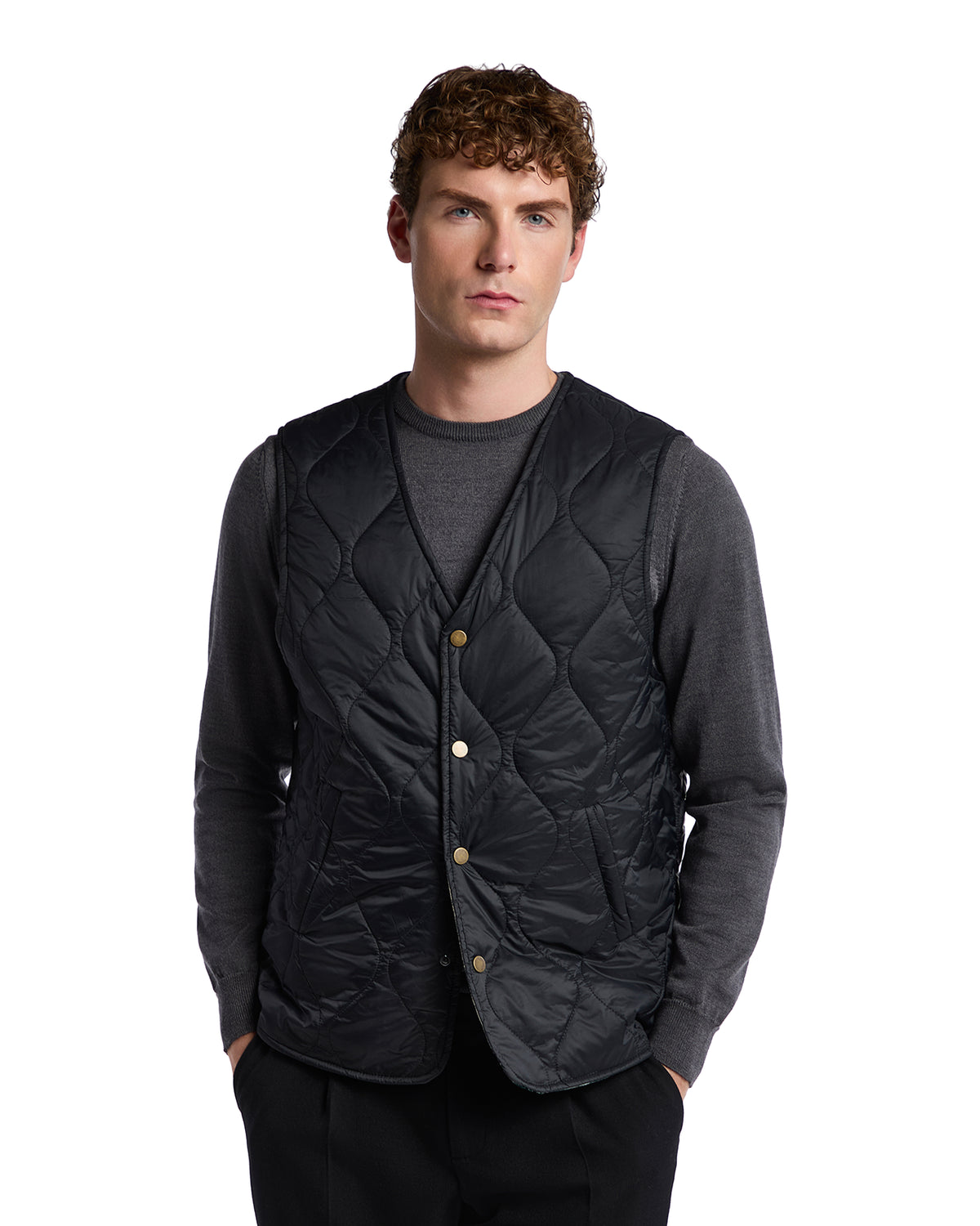 New Castle black vest