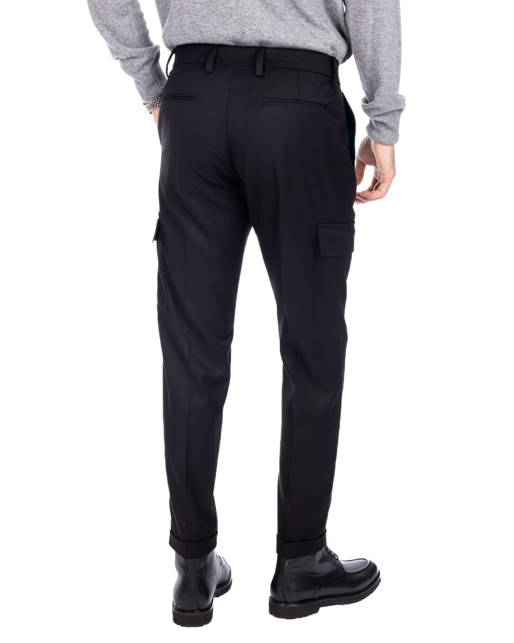 Hamburg - black cargo trousers