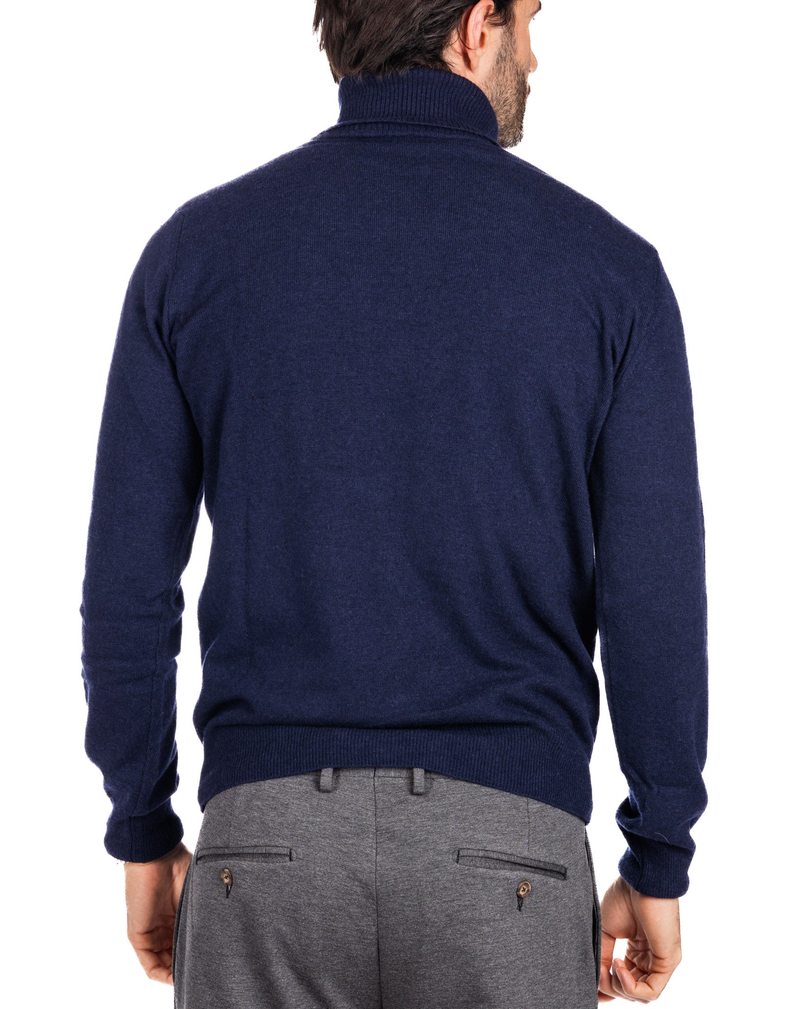 Dolcevita Lee in misto cachemire blu