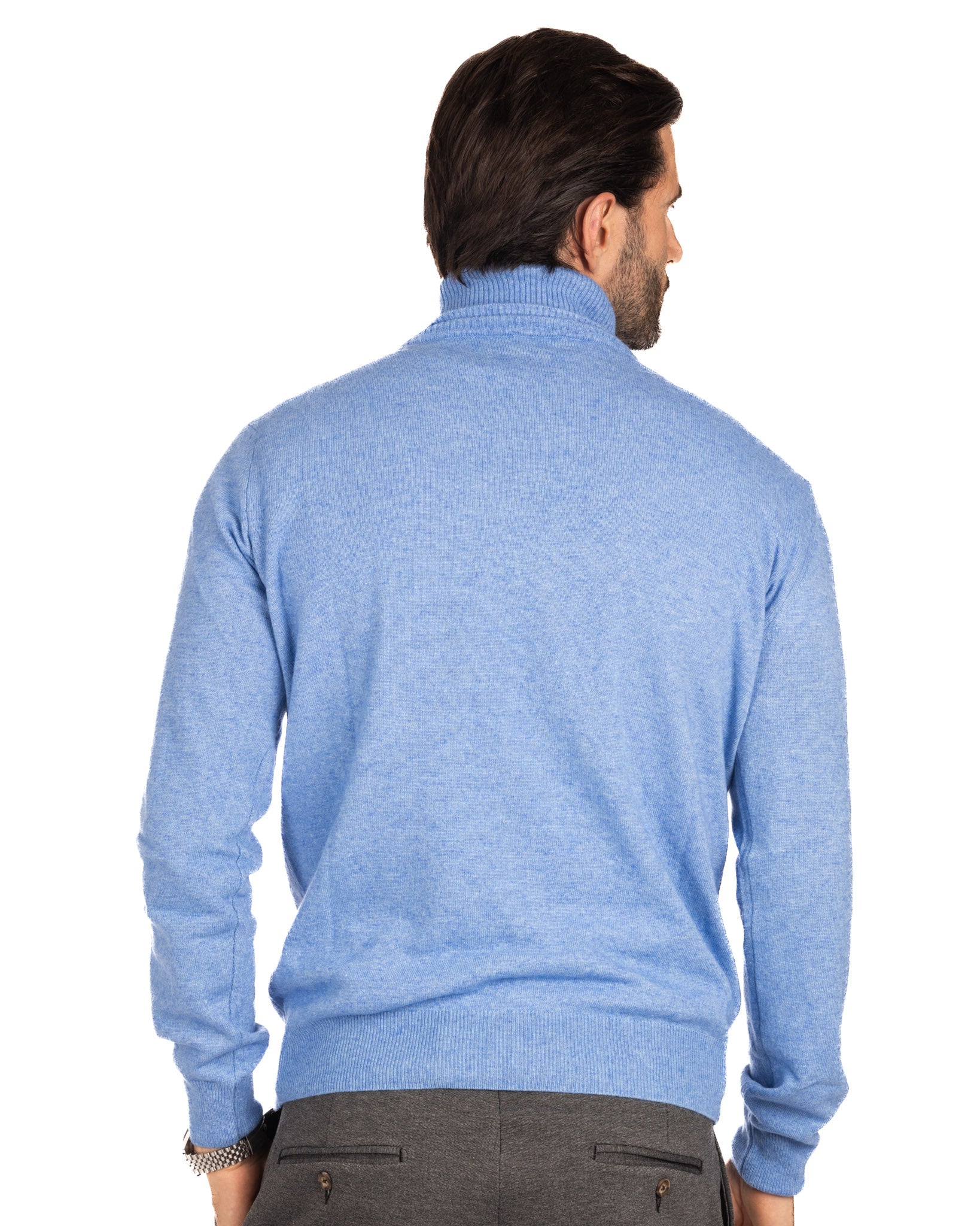 Lee - light blue cashmere blend turtleneck