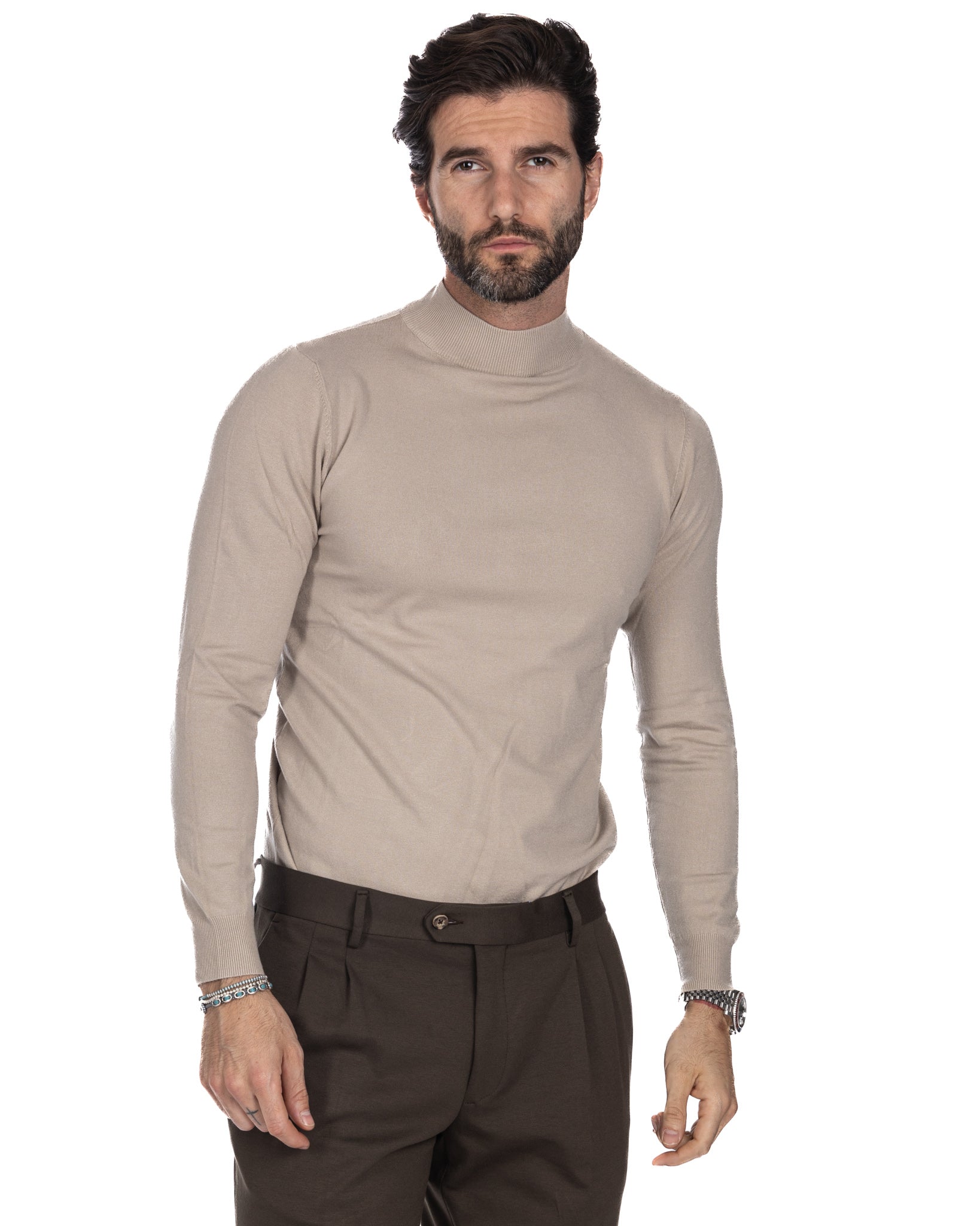 Basic beige turtleneck