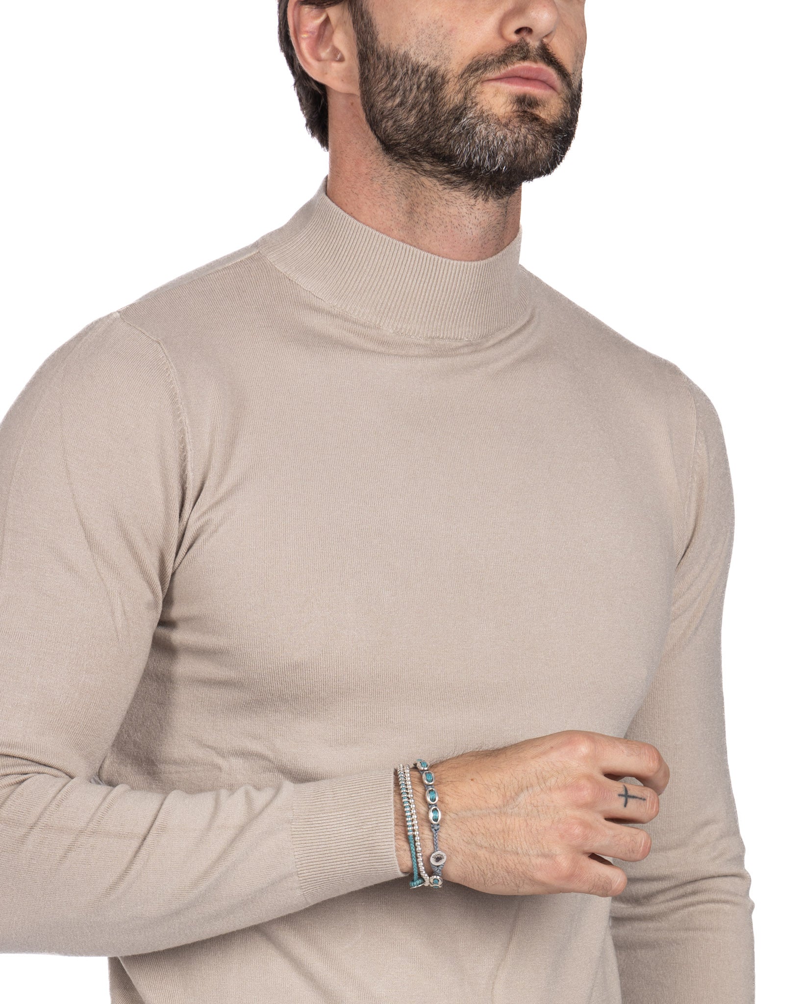 Basic beige turtleneck