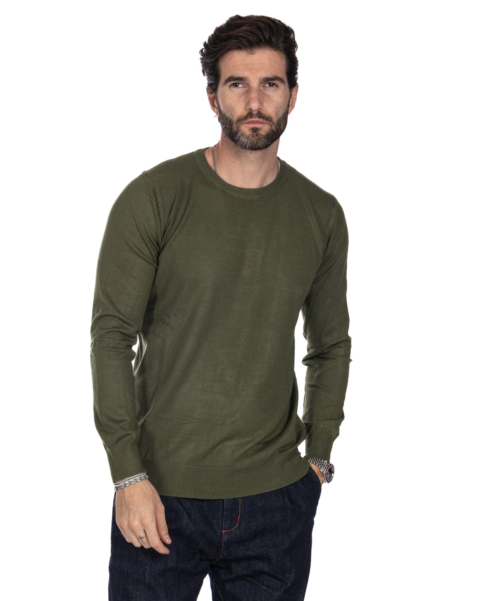 Basic military crewneck
