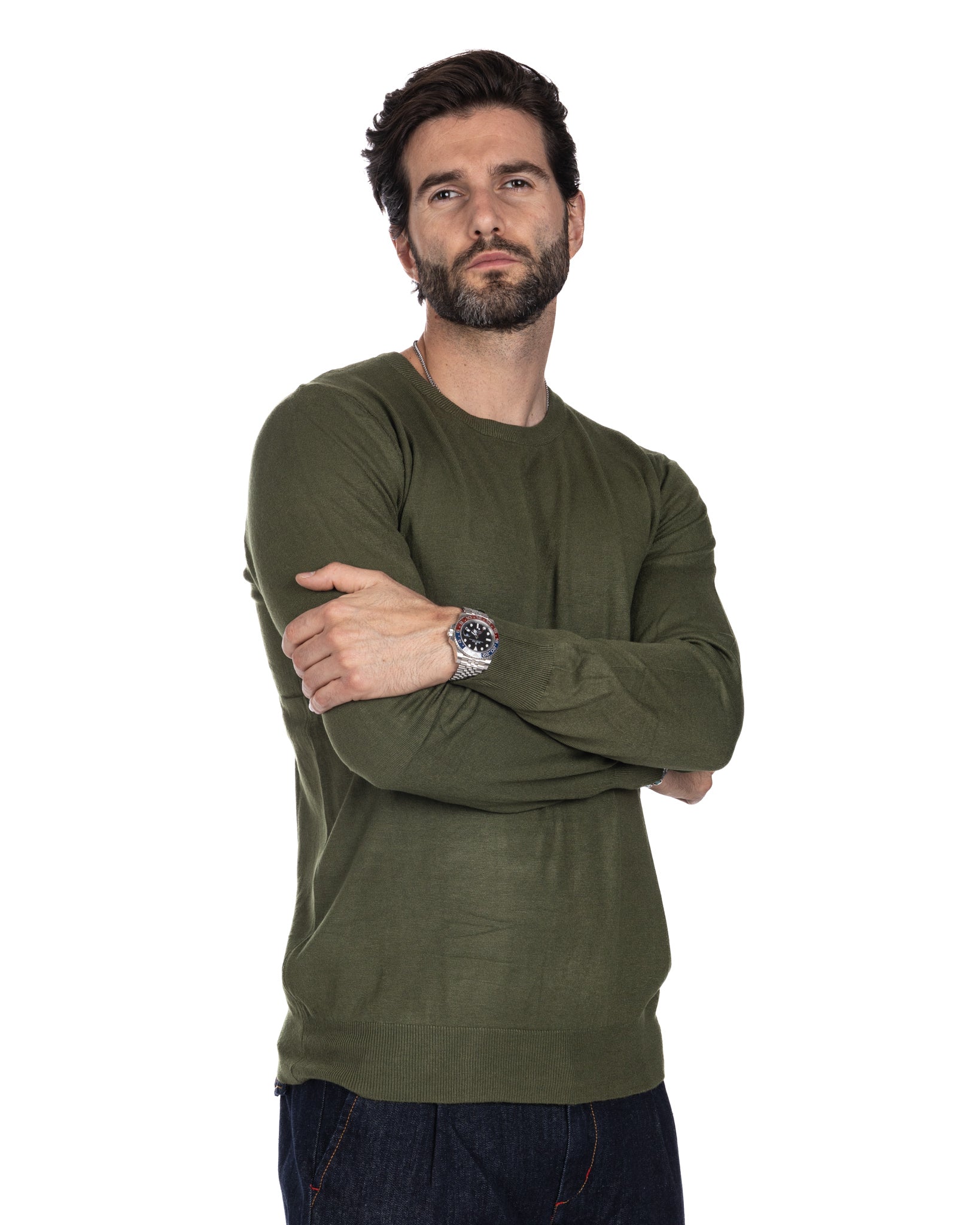 Basic military crewneck