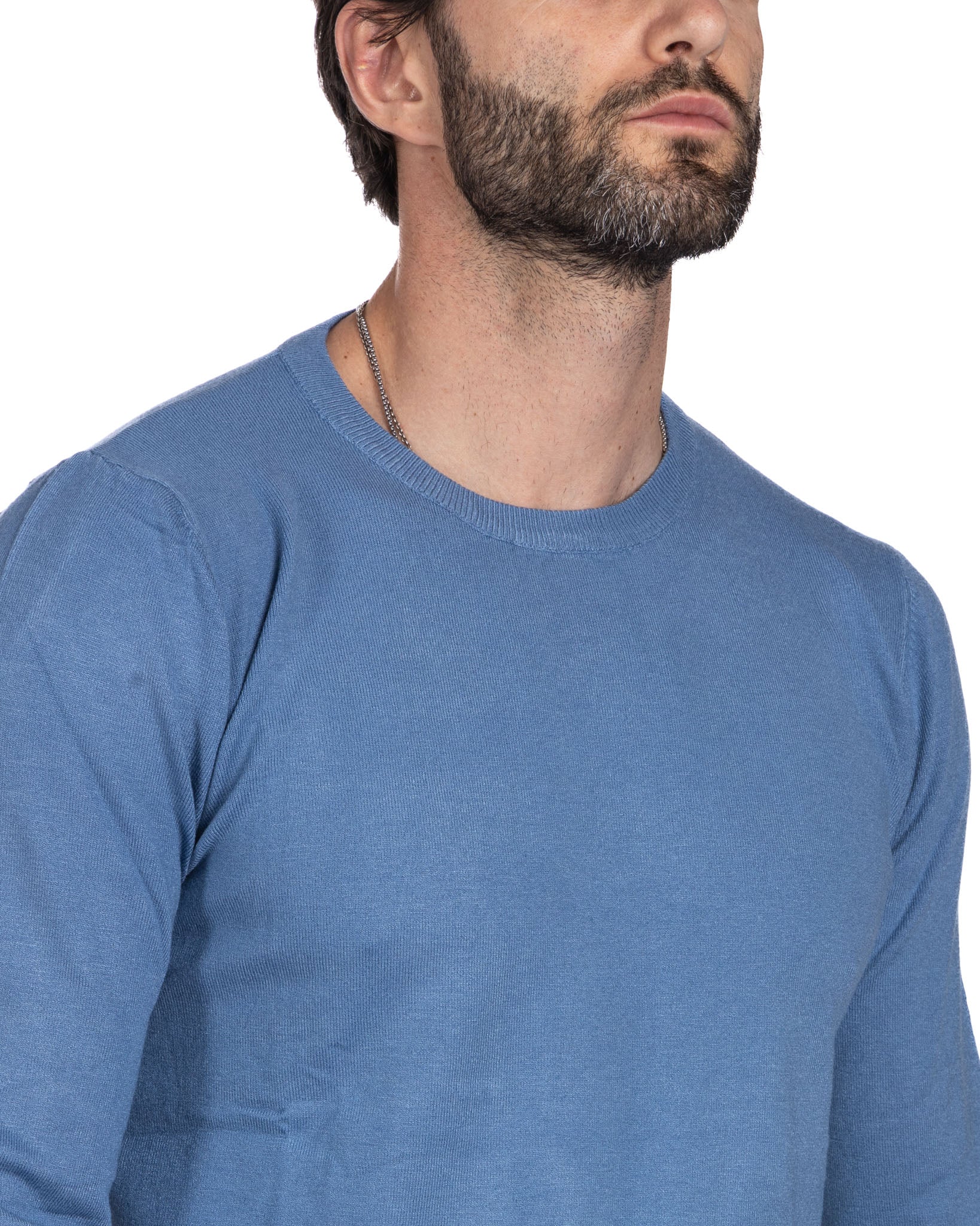 Basic denim crewneck