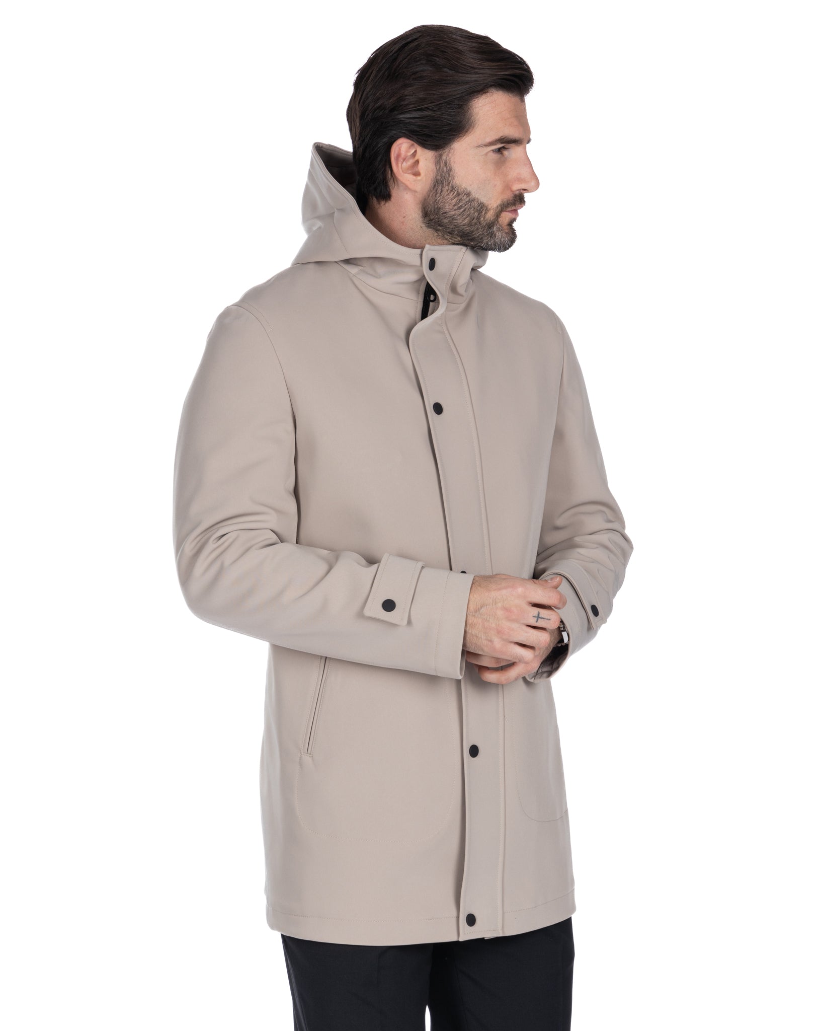 Dylan - beige technical jacket