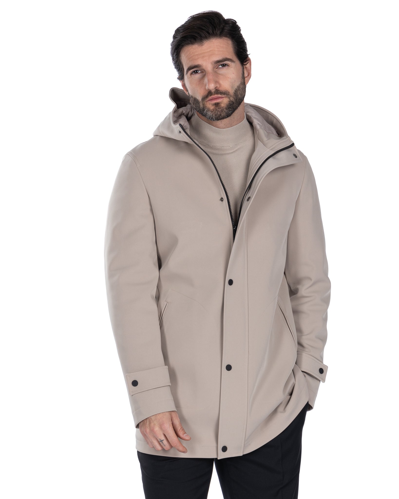 Dylan - beige technical jacket
