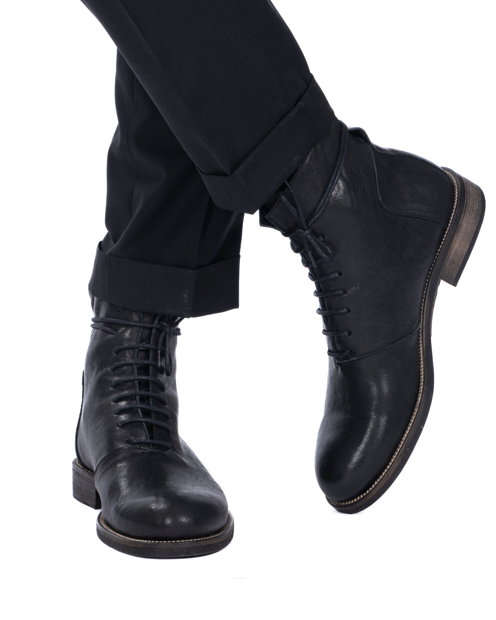 Houston - black leather boot