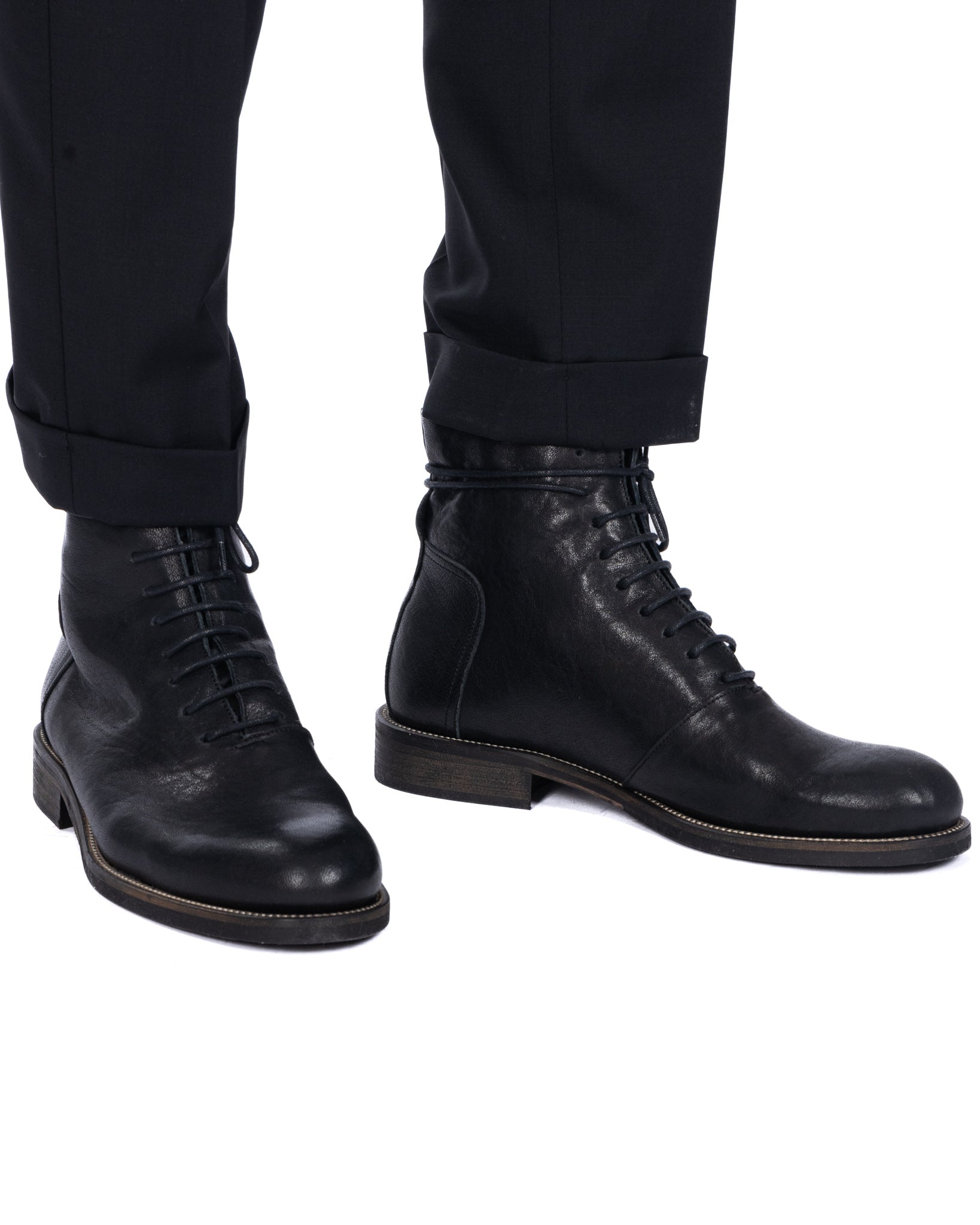 Houston - black leather boot