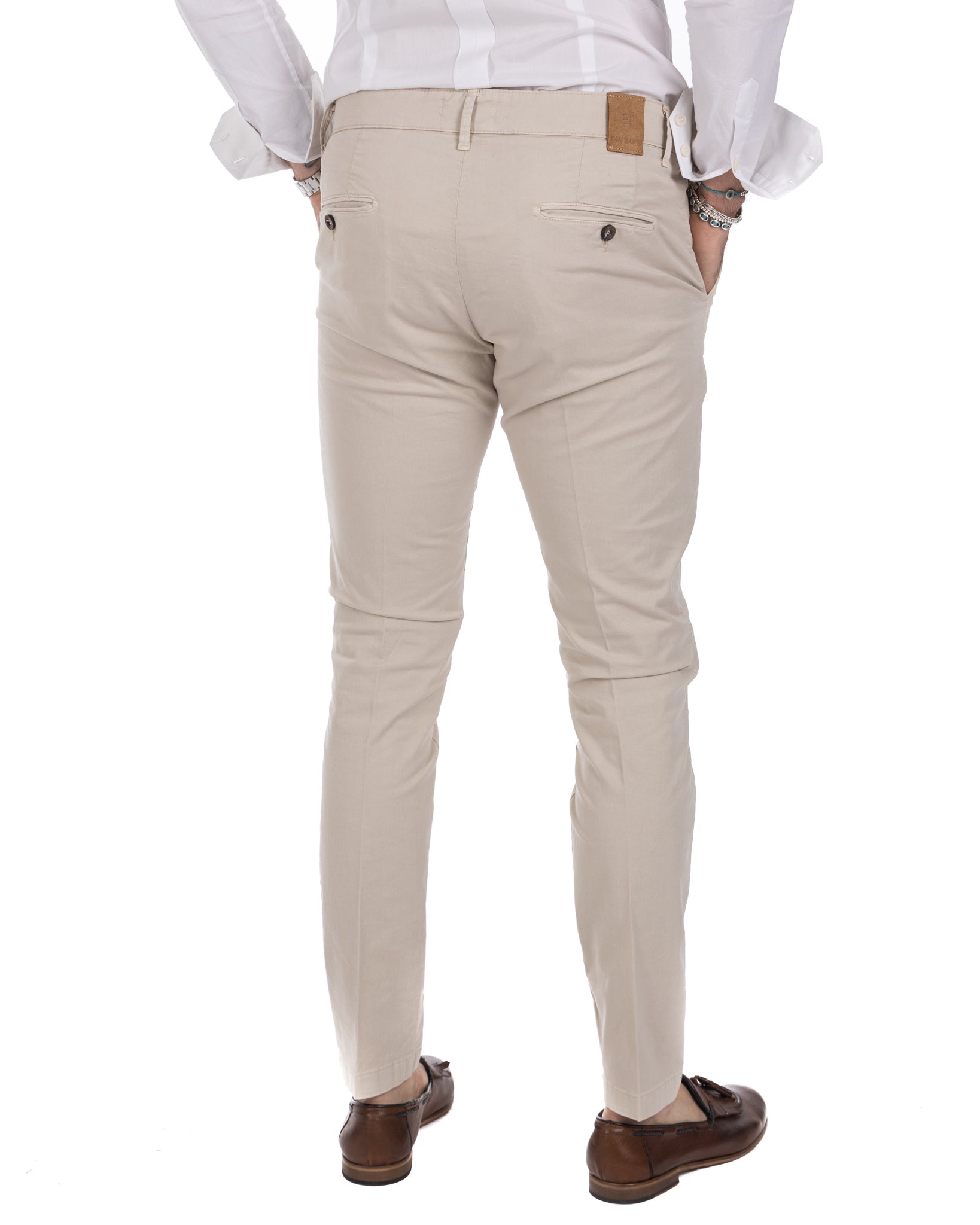 Frank - pantalon basique beige