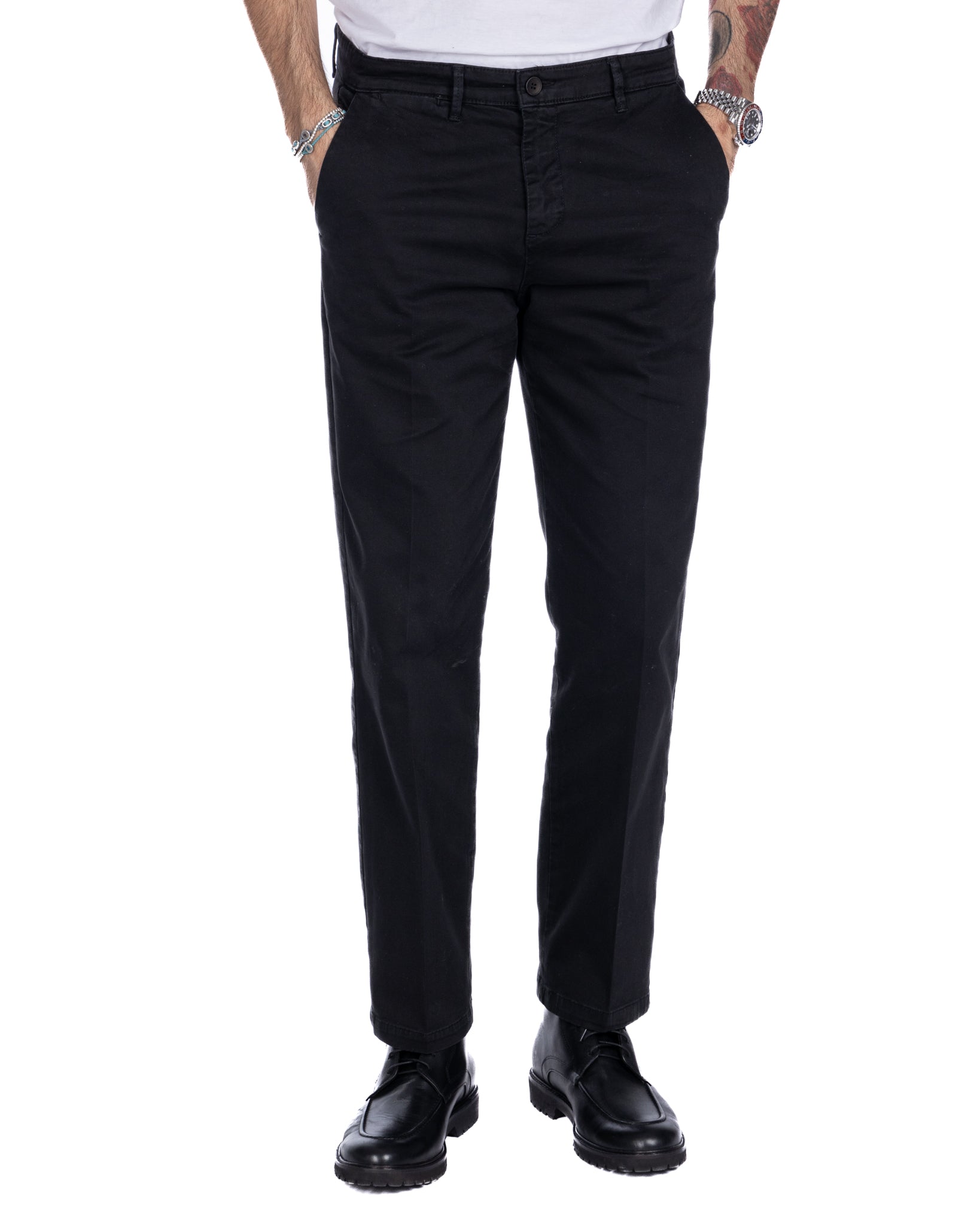 Sorrento - black wide leg trousers