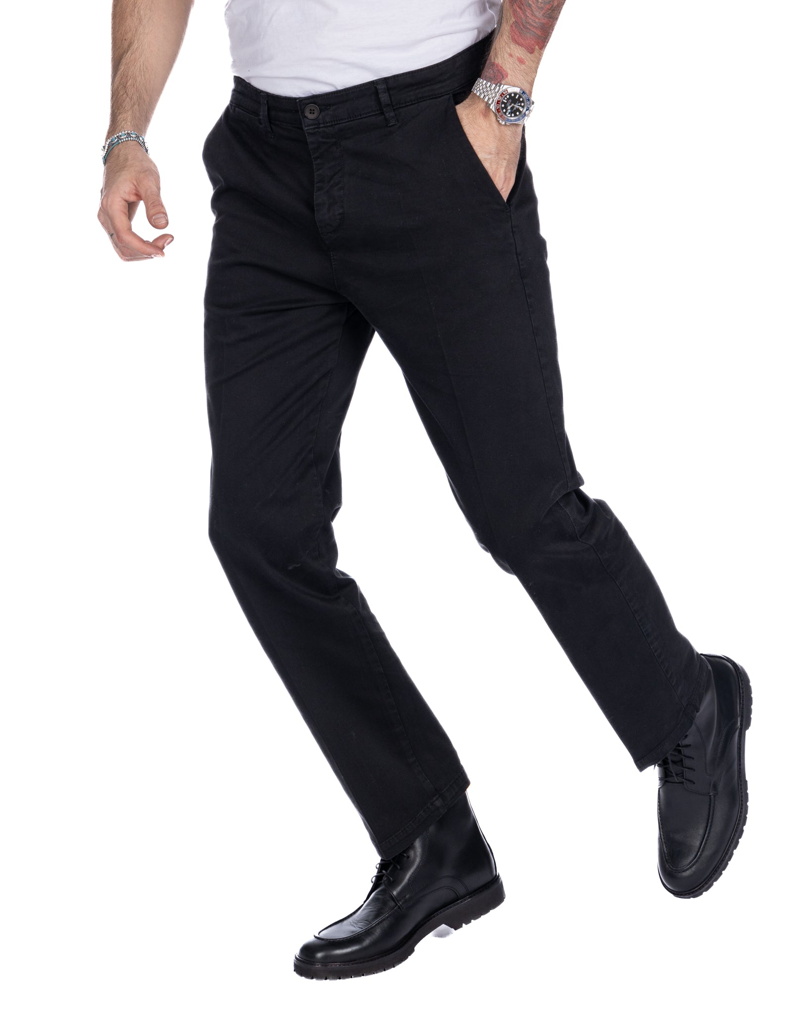Sorrento - black wide leg trousers
