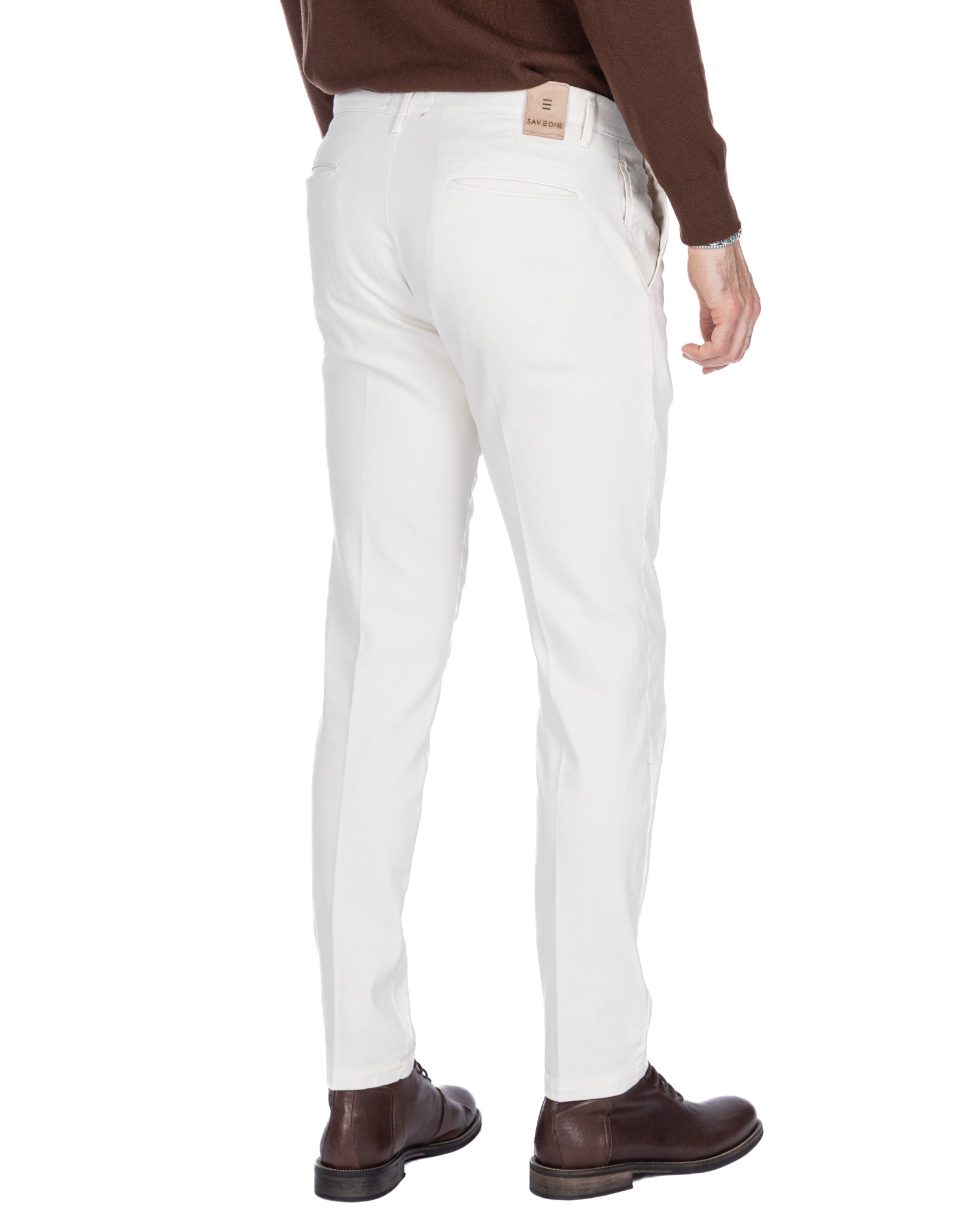 Pantalone Jack armaturato panna