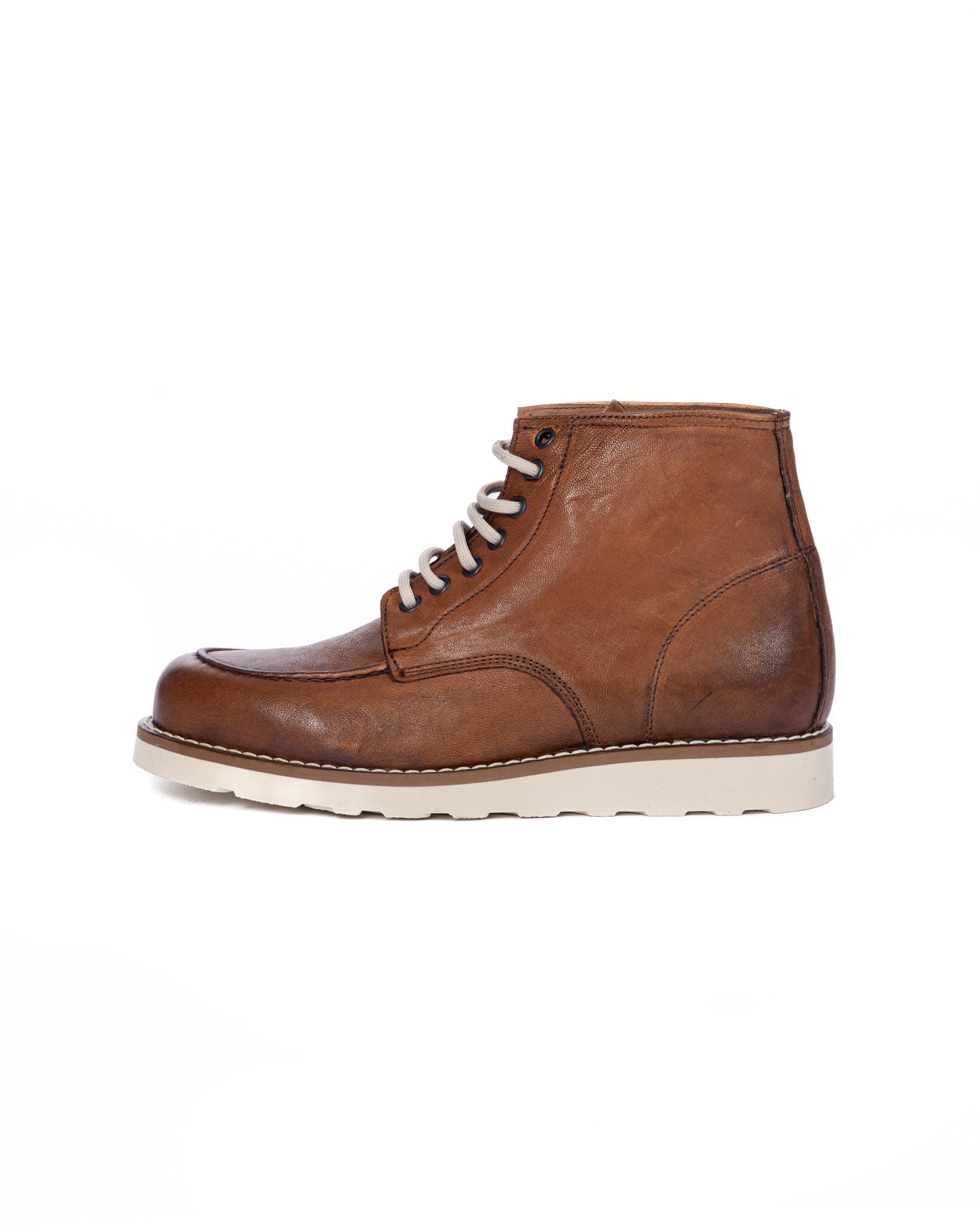 Moon - botte en cuir beige