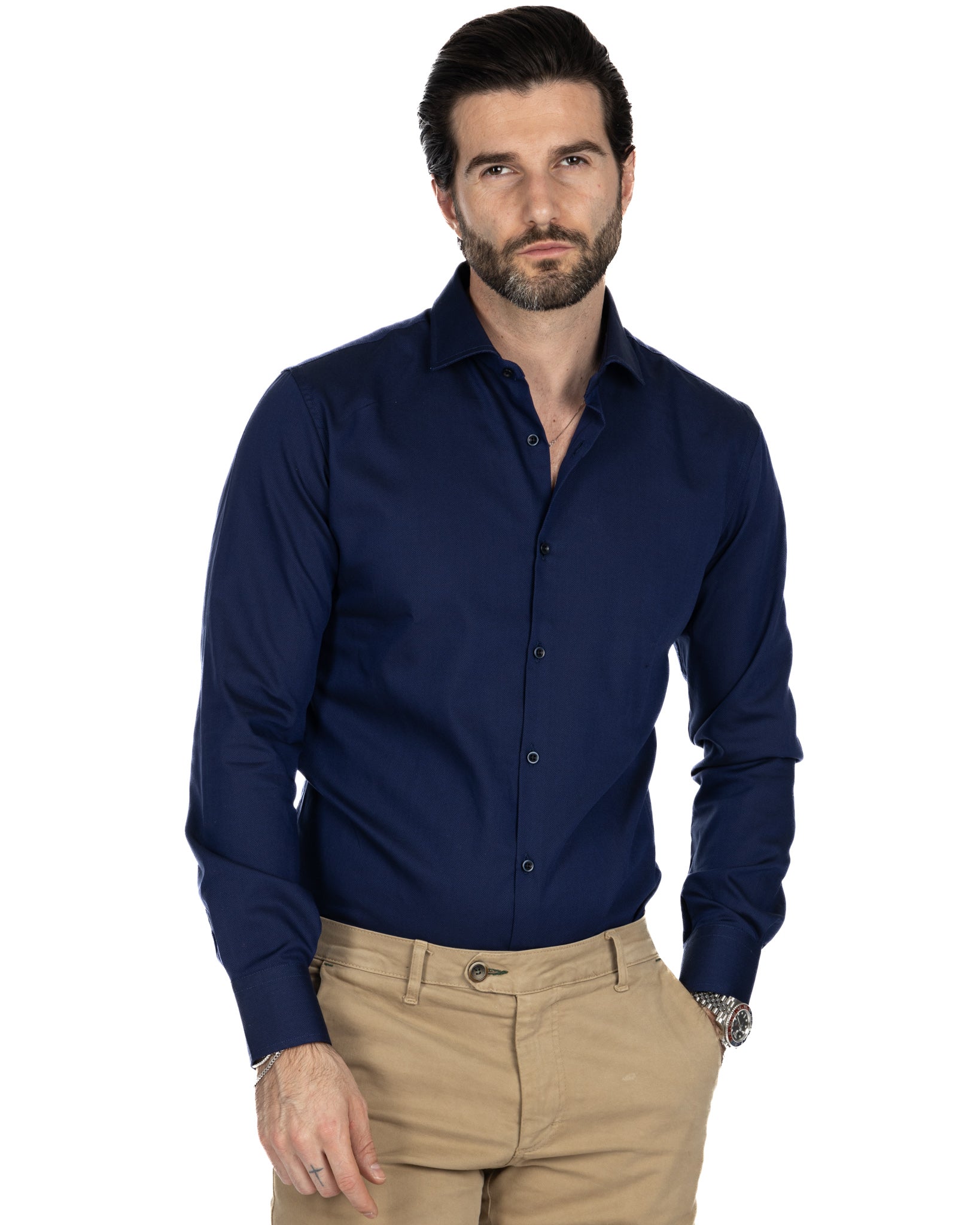 Glock - slim fit blue oxford