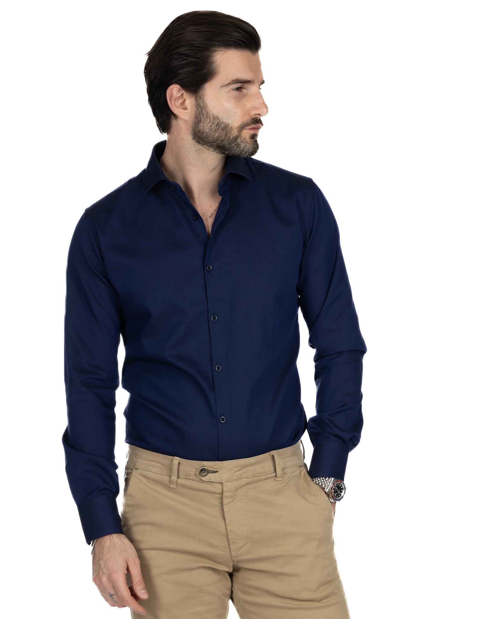 Glock - slim fit blue oxford