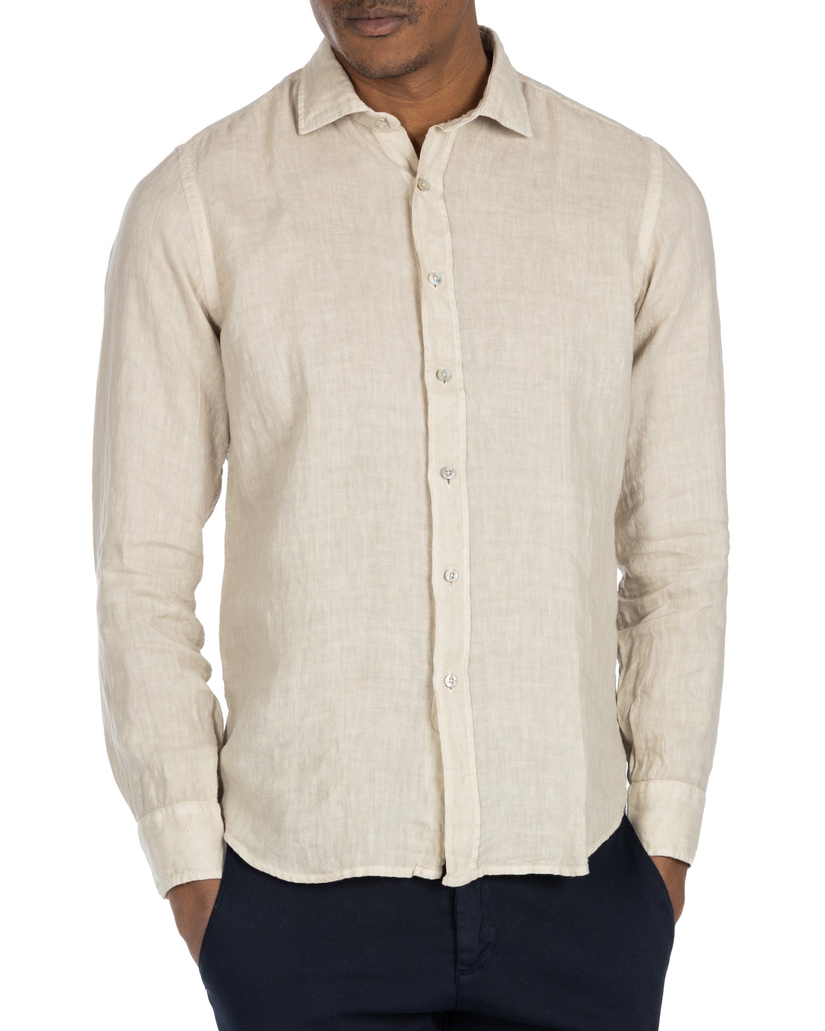 Montecarlo - chemise sable pur lin