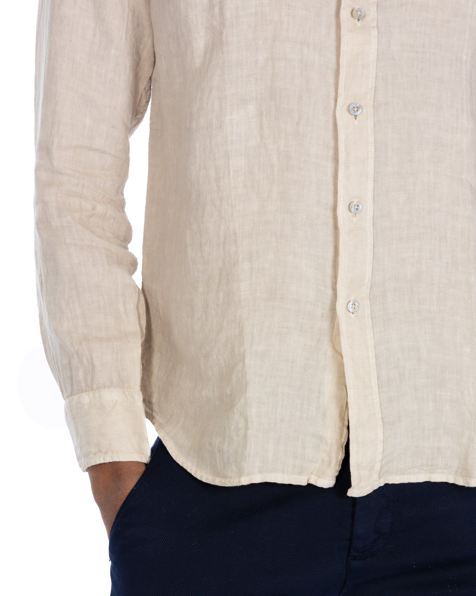Montecarlo - chemise sable pur lin