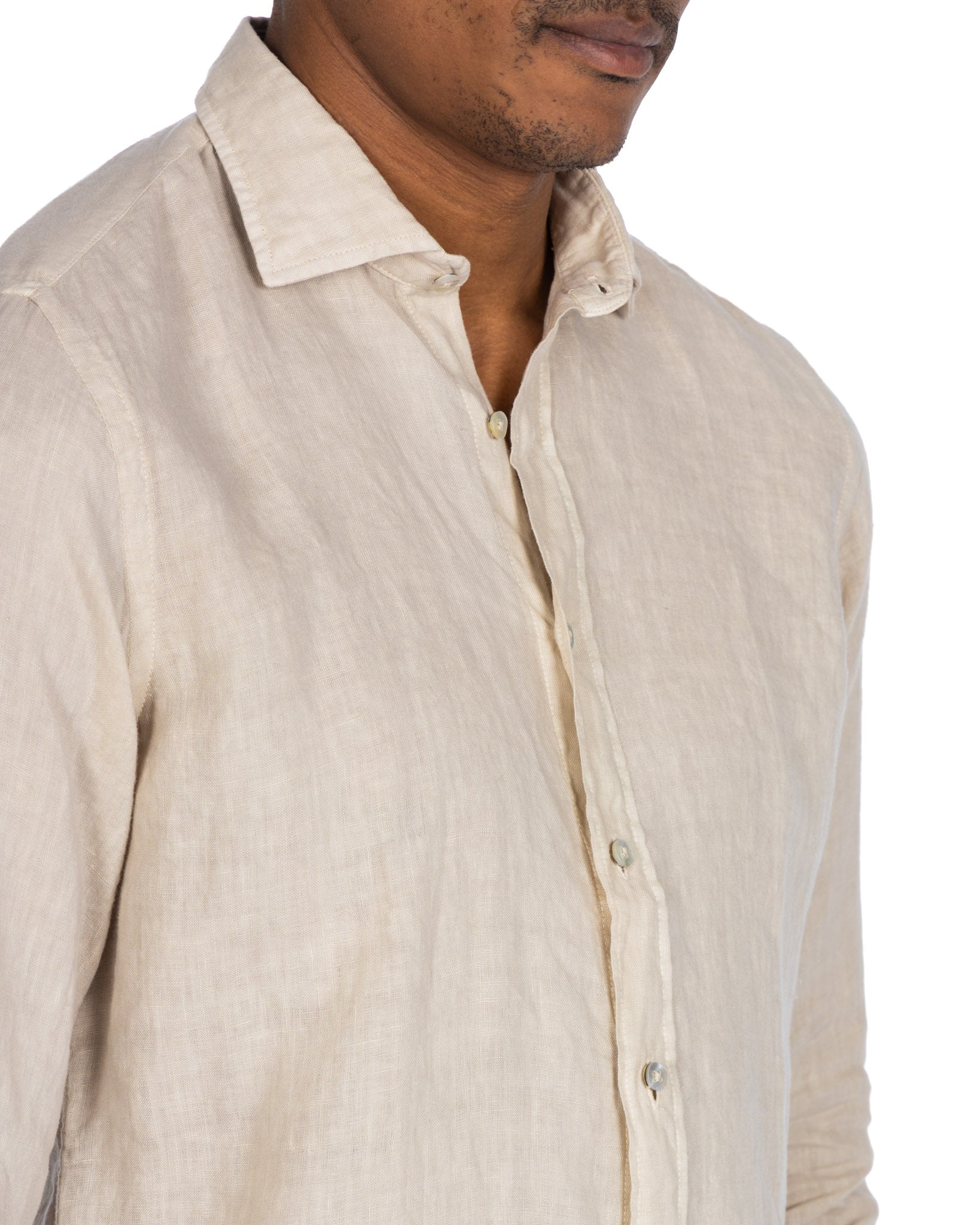 Montecarlo - chemise sable pur lin