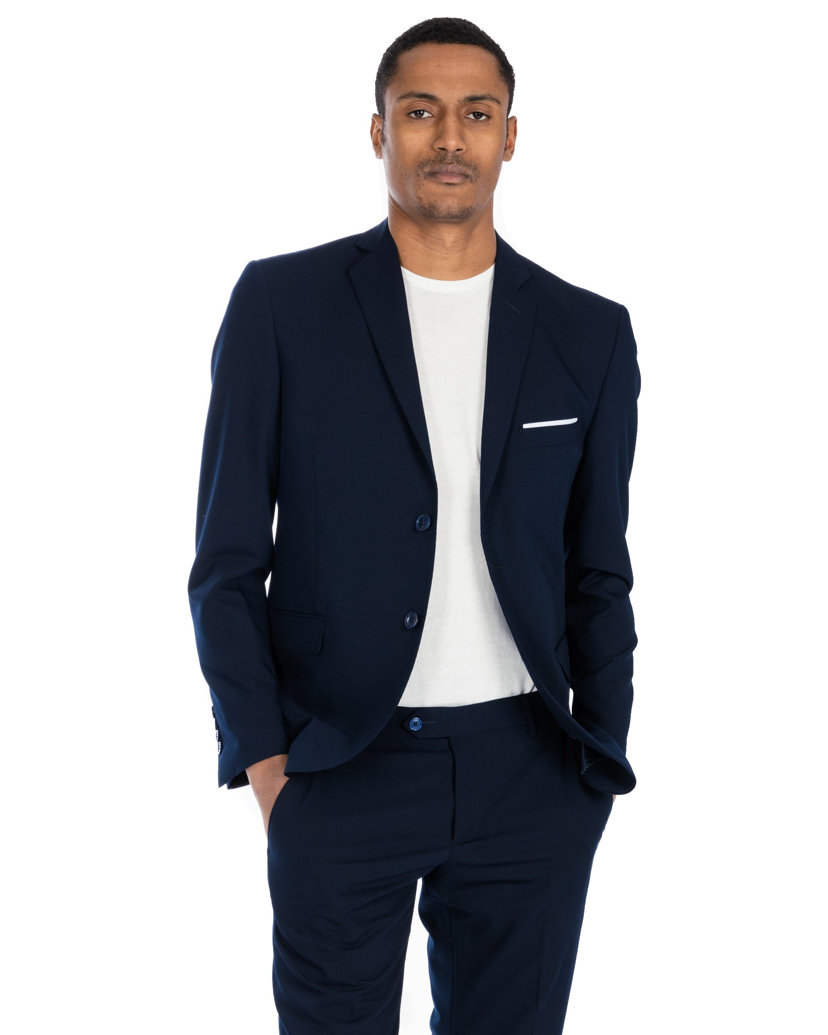 Berlin - robe basique bleu foncé