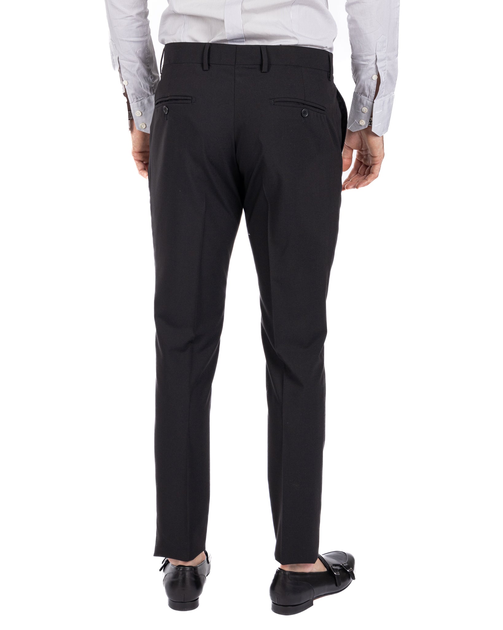 Monaco - black double-breasted suit