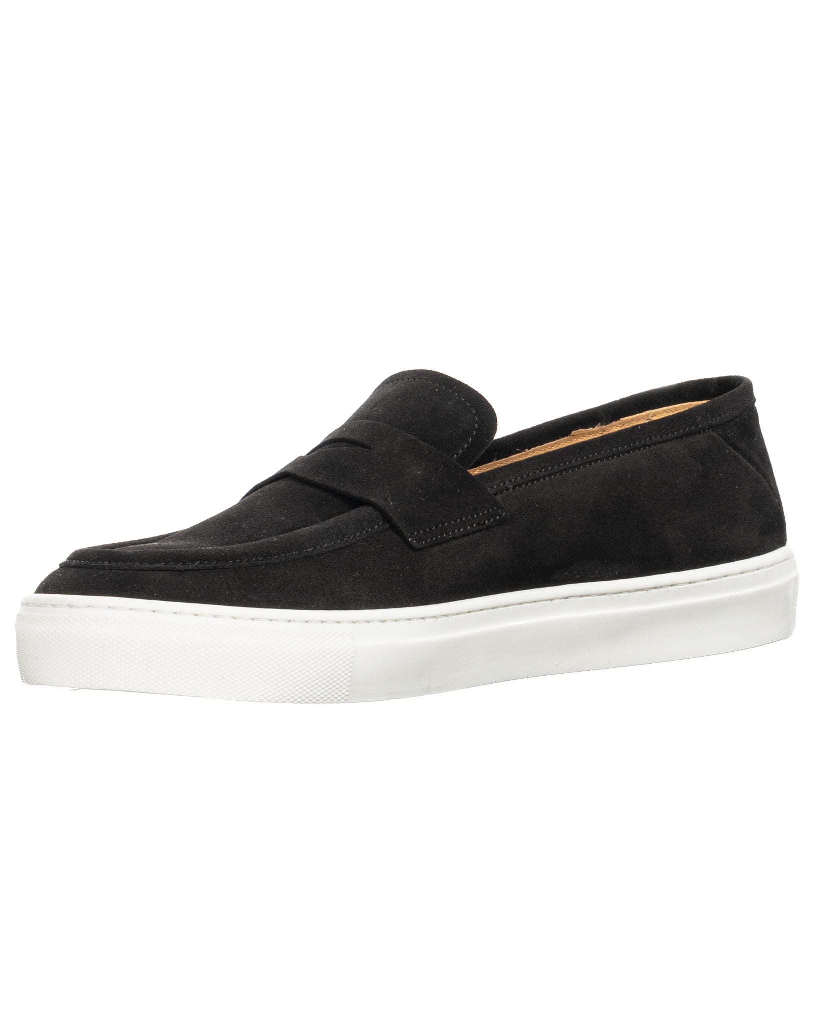 Salvador - slip-on en daim noir
