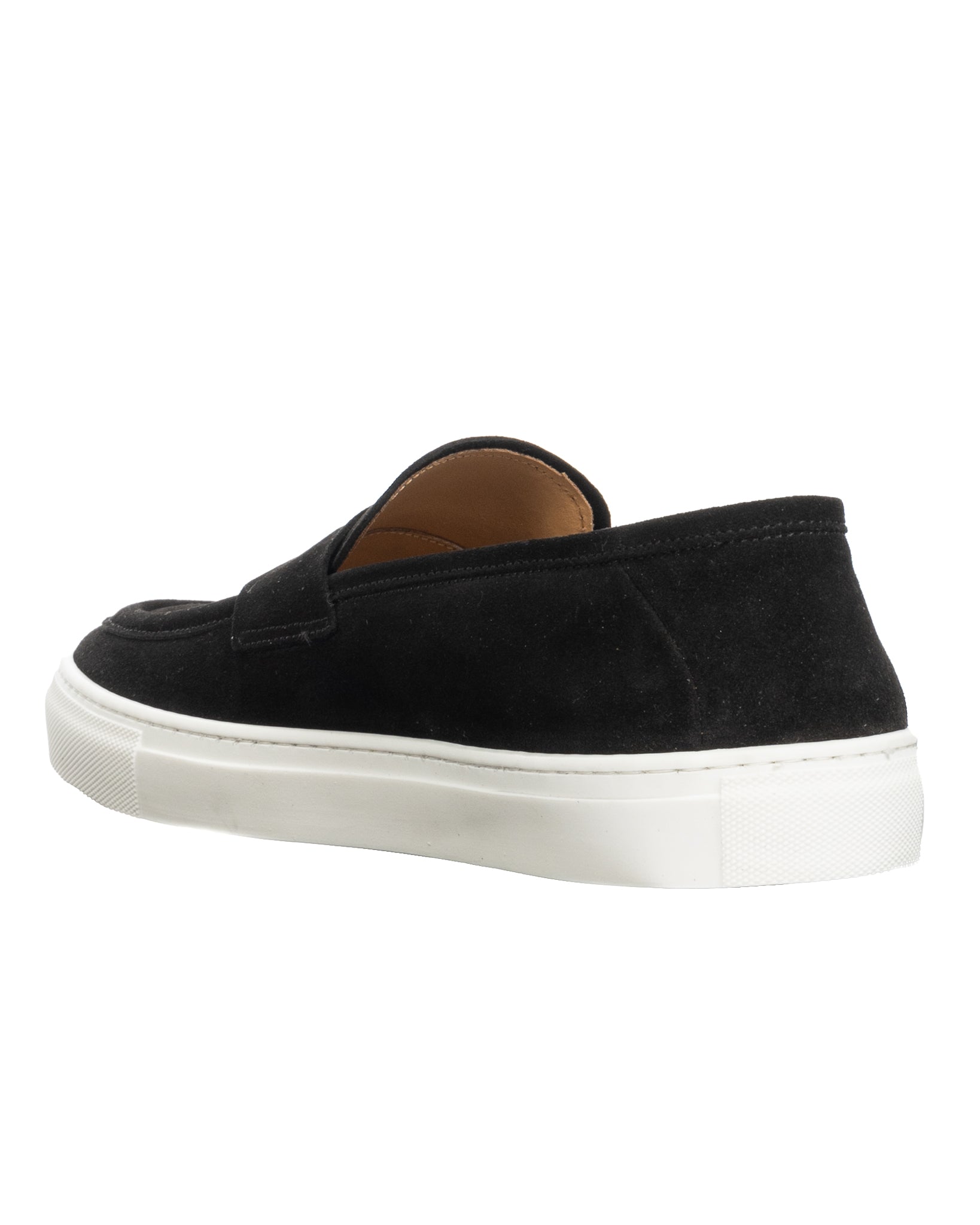 Salvador - slip-on en daim noir