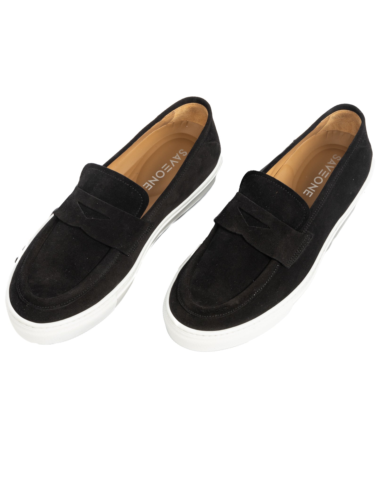 Salvador - slip-on en daim noir