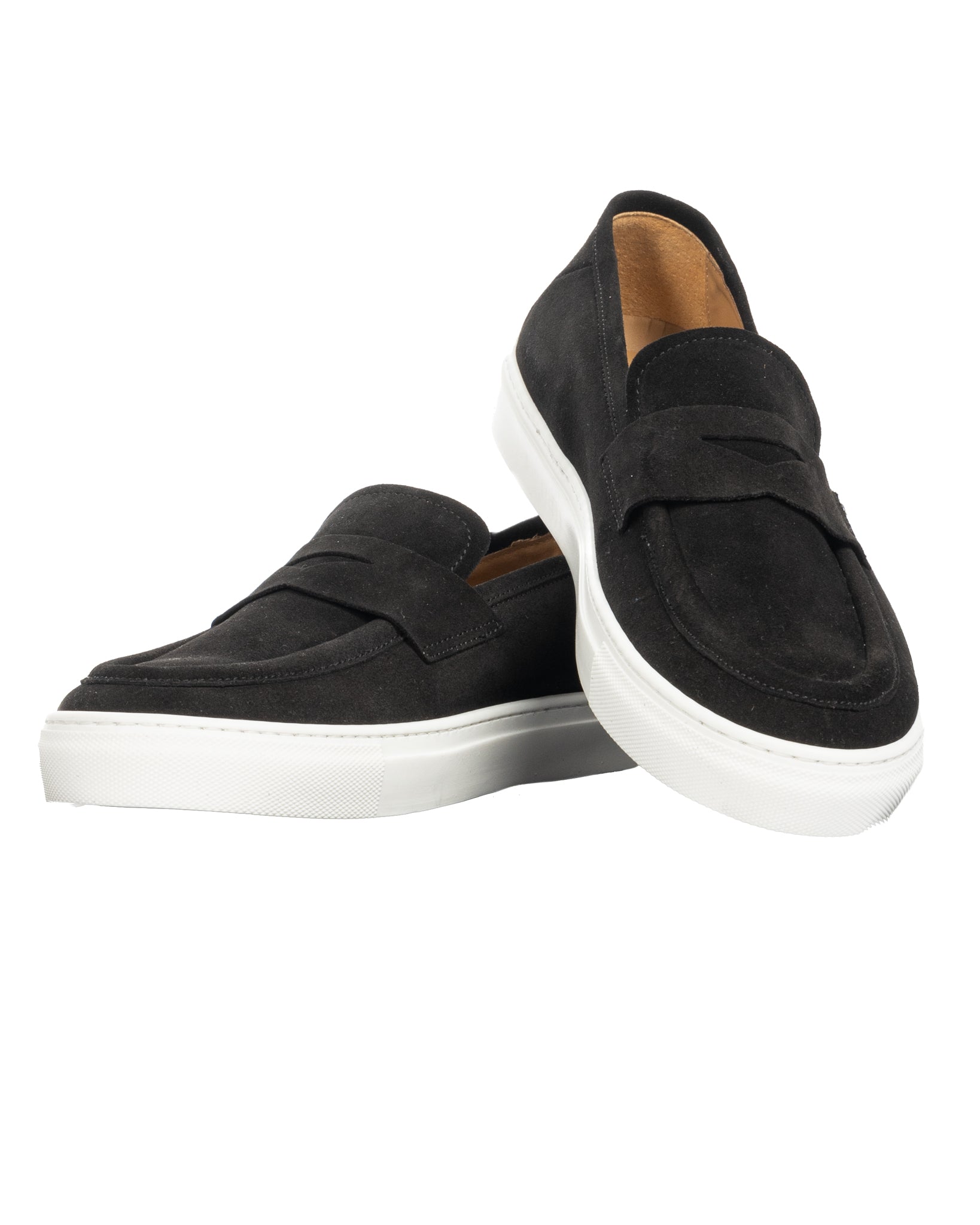 Salvador - slip-on en daim noir