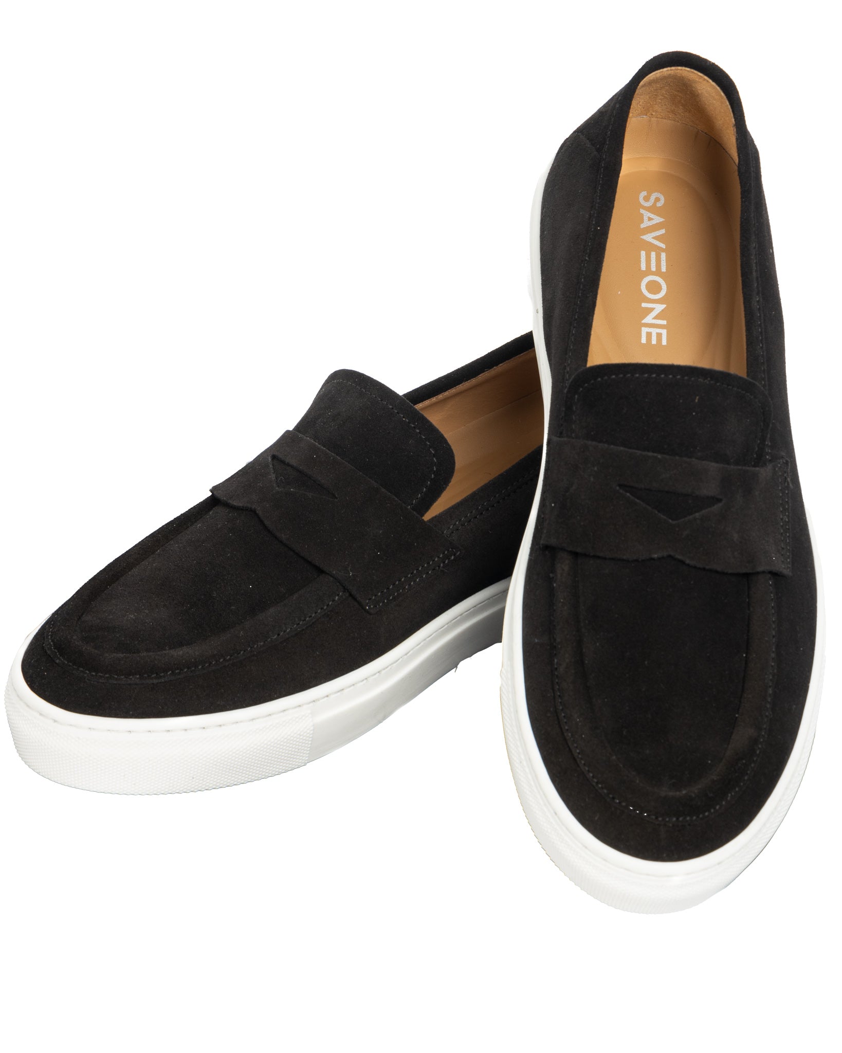 Salvador - slip-on en daim noir