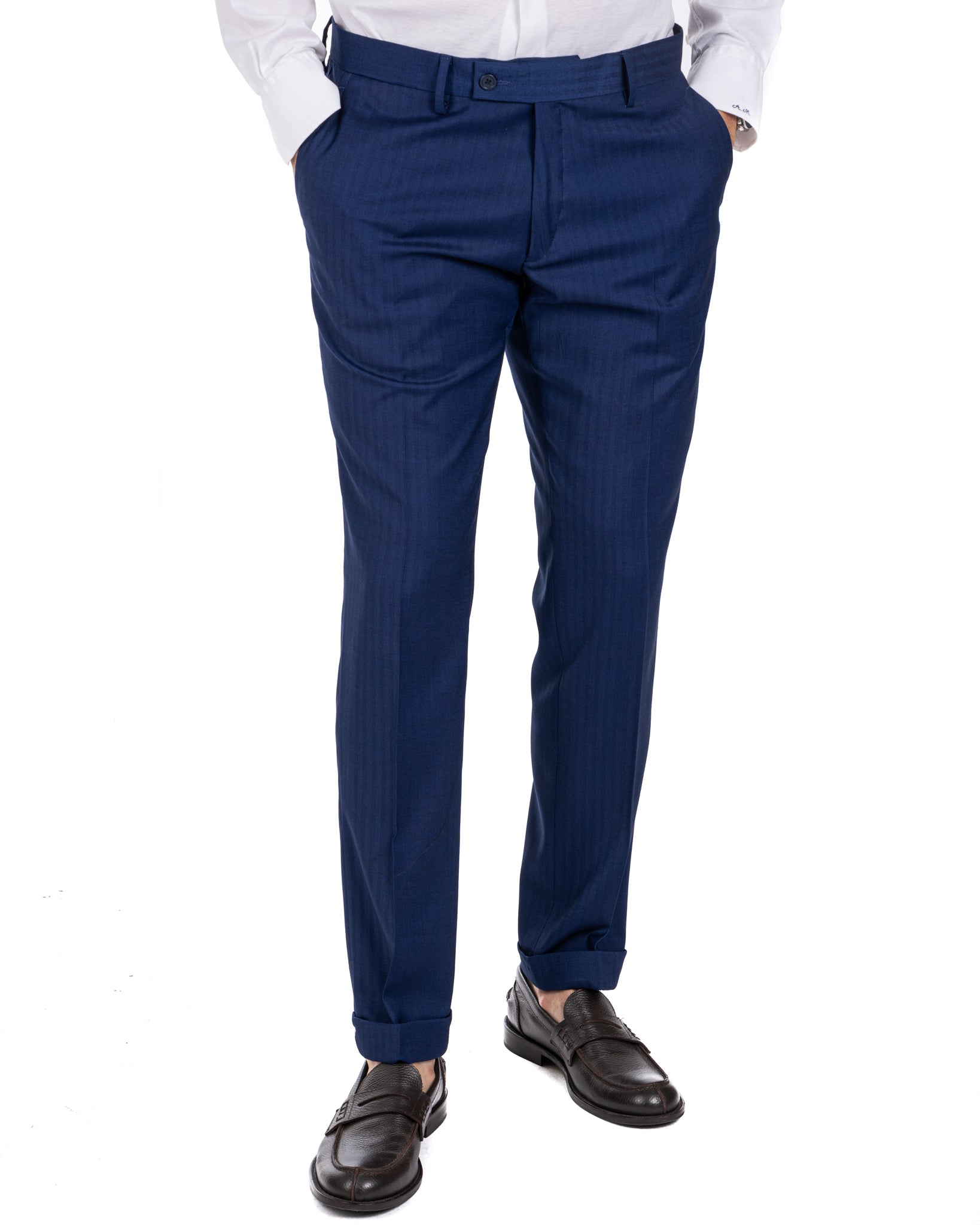 Paris - blue striped single-breasted suit