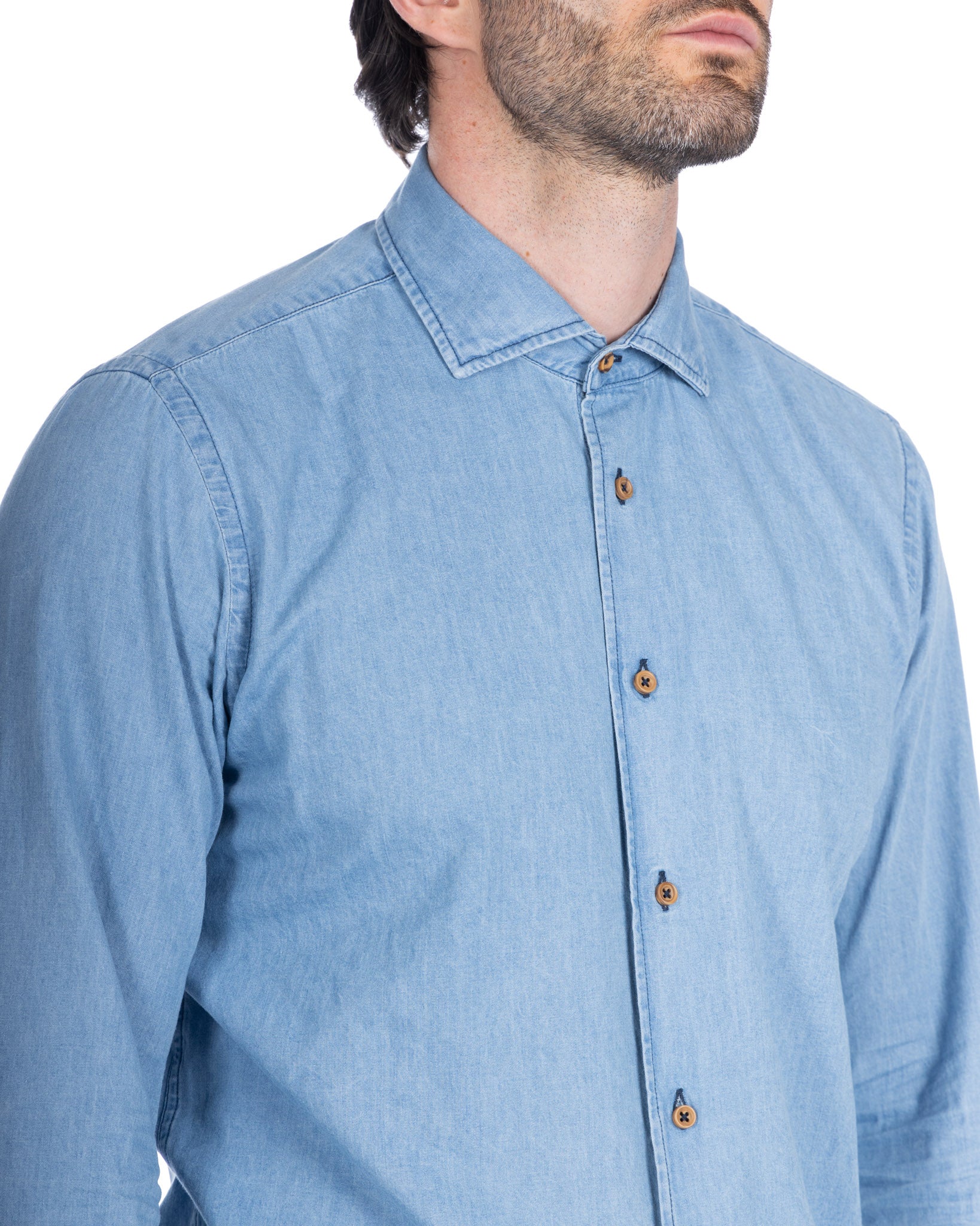 Mark - light wash denim shirt