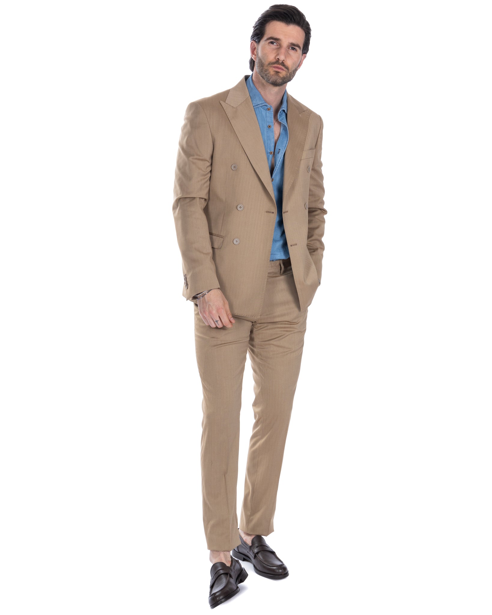 Marseille - costume croisé solaire camel