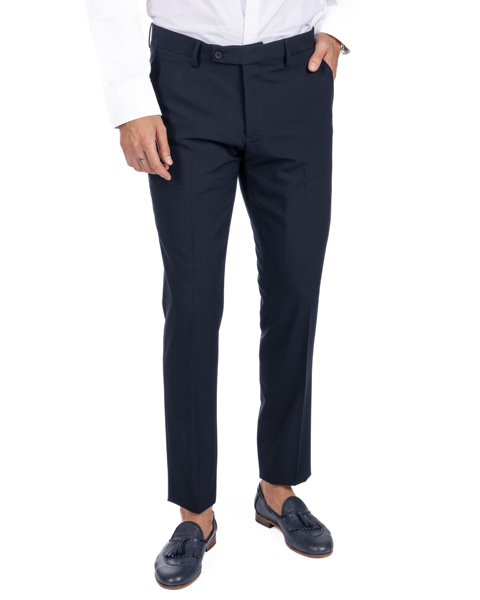 Monaco - costume croisé bleu foncé