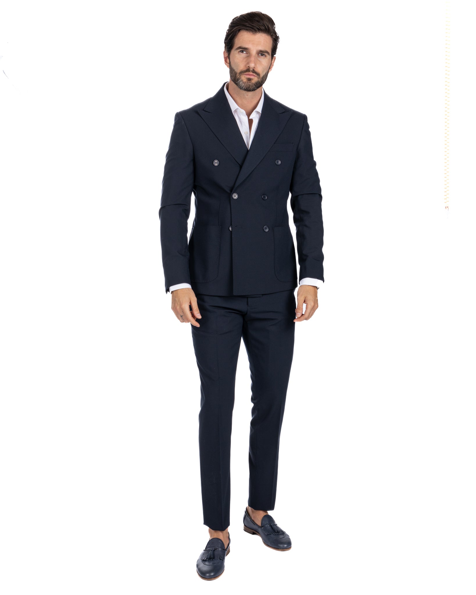 Monaco - costume croisé bleu foncé